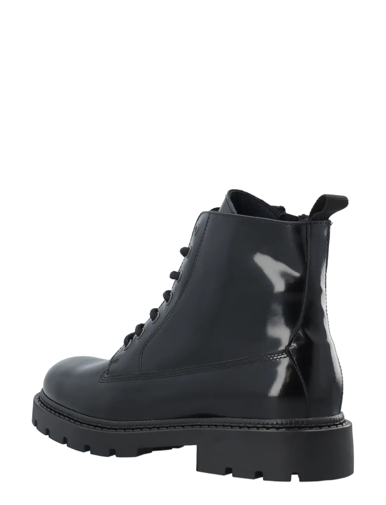 Bianco - BIAJEFF Lace Up Boot Polido - schnürstiefel - black - 2