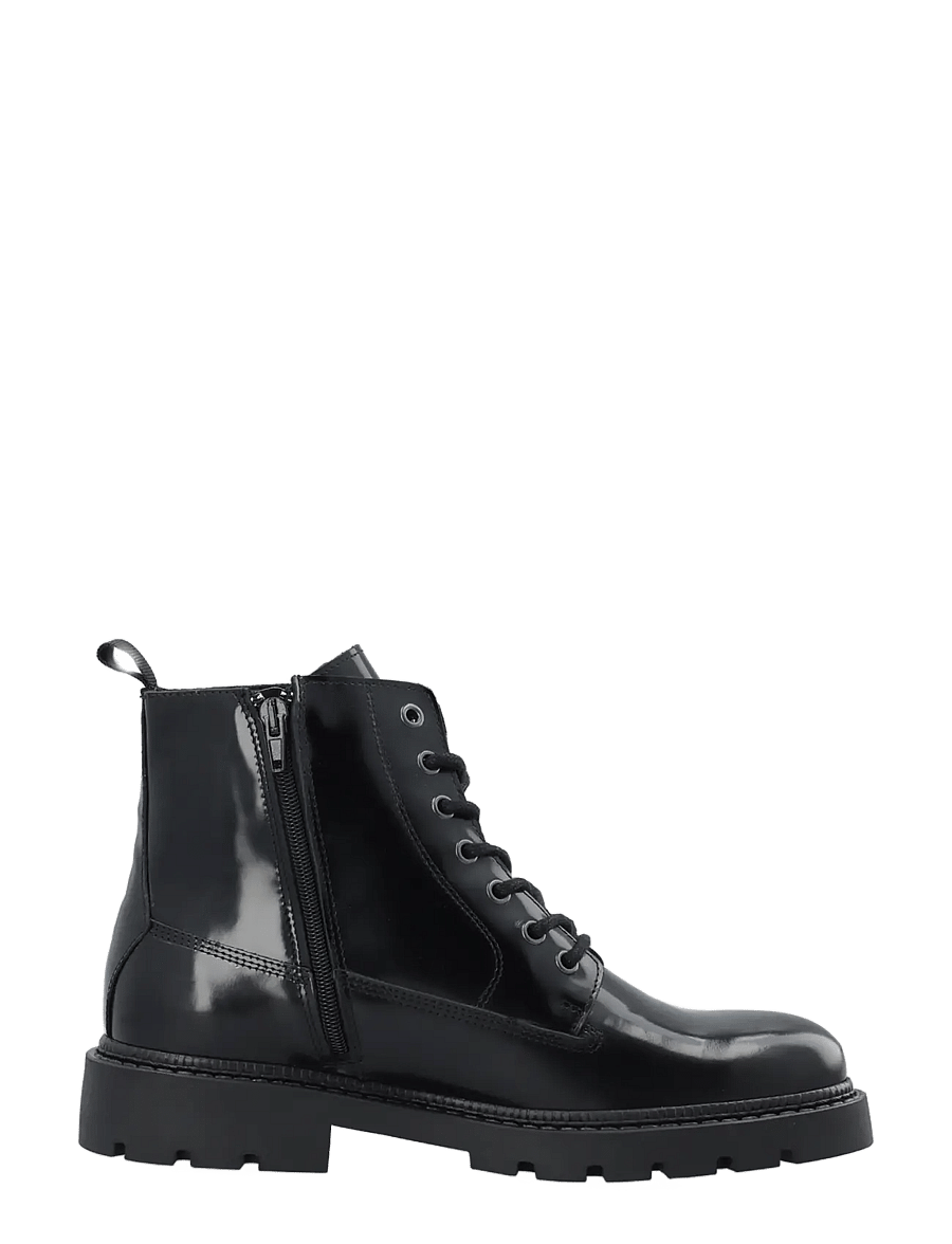 Bianco - BIAJEFF Lace Up Boot Polido - schnürstiefel - black - 3