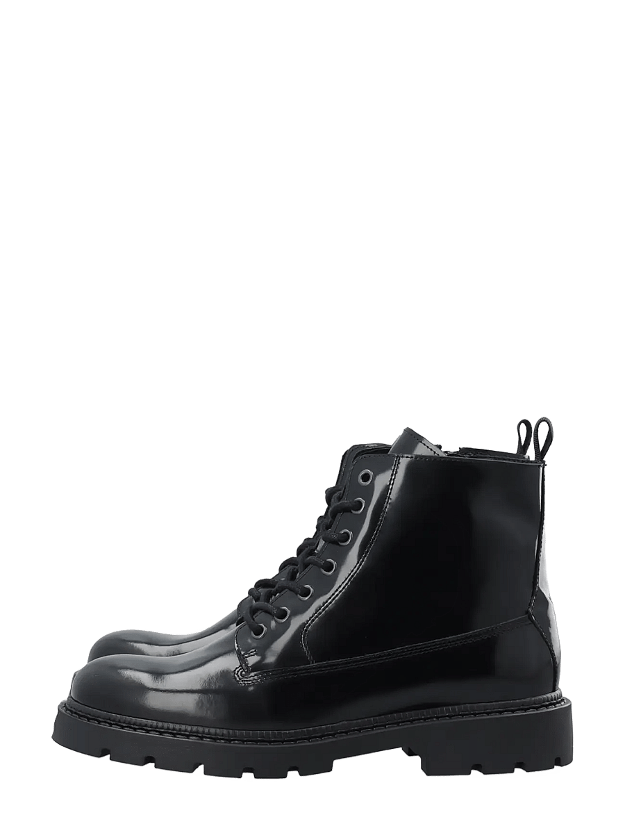 Bianco - BIAJEFF Lace Up Boot Polido - schnürstiefel - black - 5