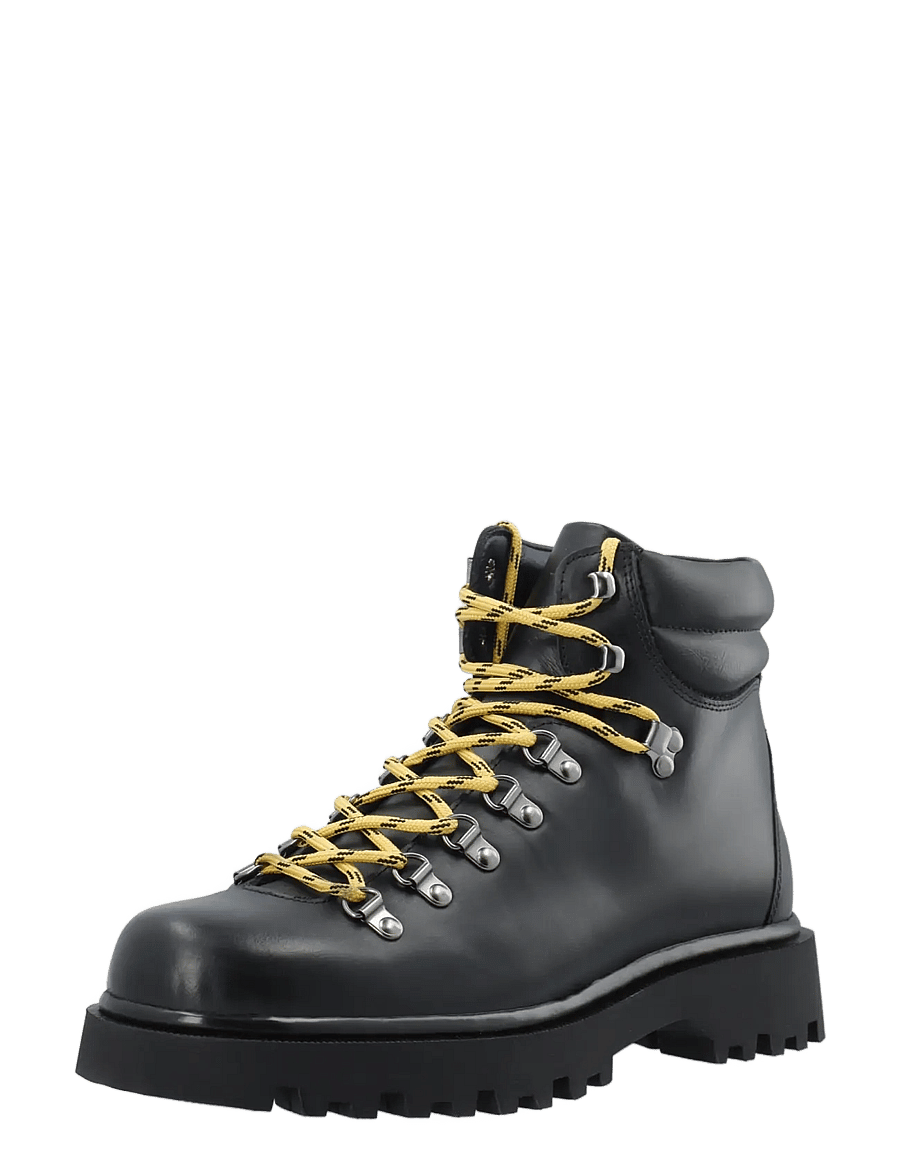 Bianco - BIADENALI Hiking Boot Pull Up - schnürstiefel - black - 0