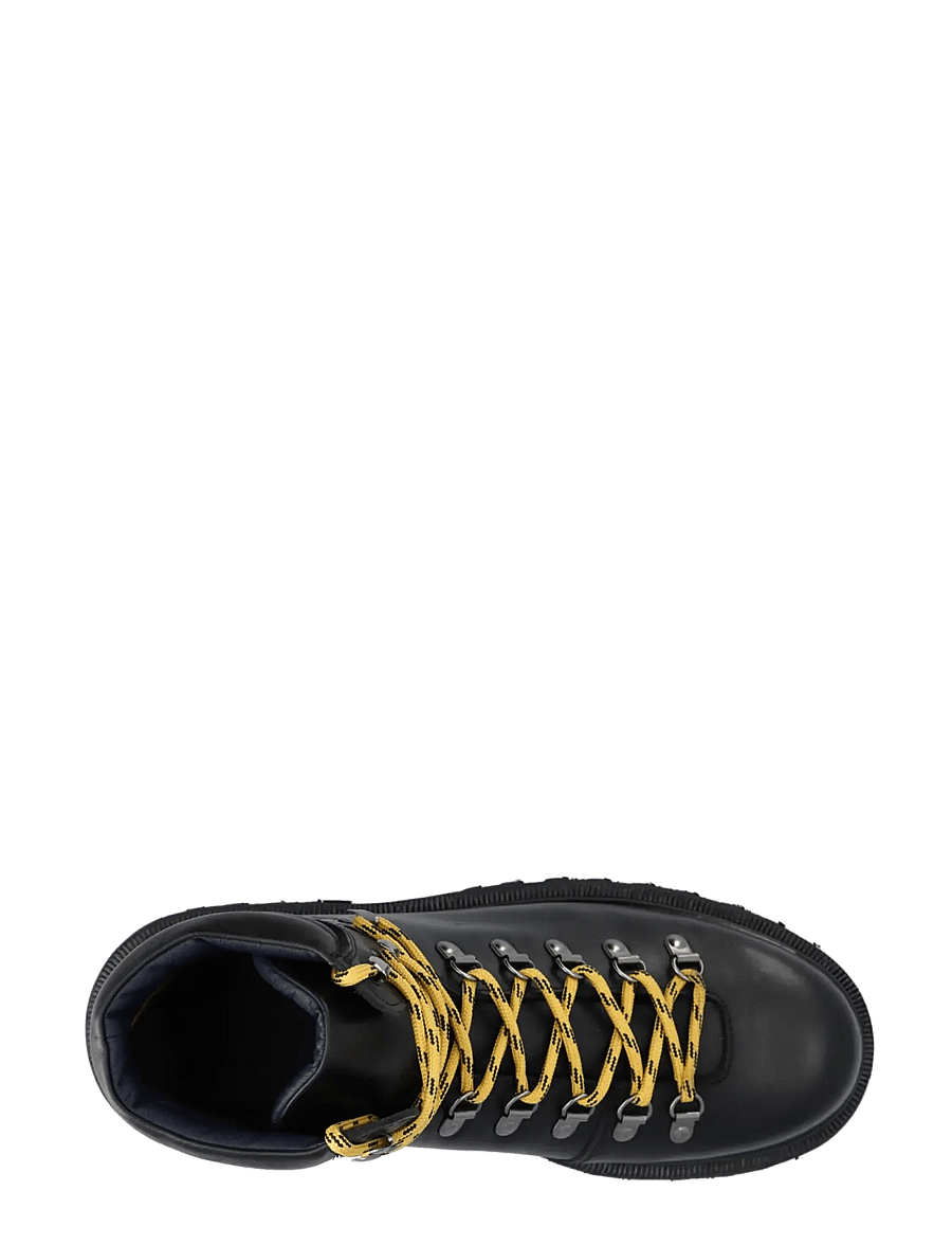 Bianco - BIADENALI Hiking Boot Pull Up - schnürstiefel - black - 4