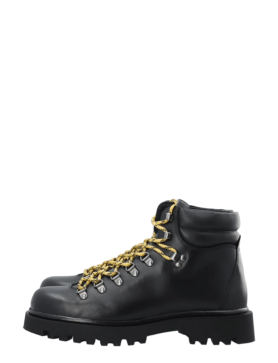 Bianco - BIADENALI Hiking Boot Pull Up - schnürstiefel - black - 5