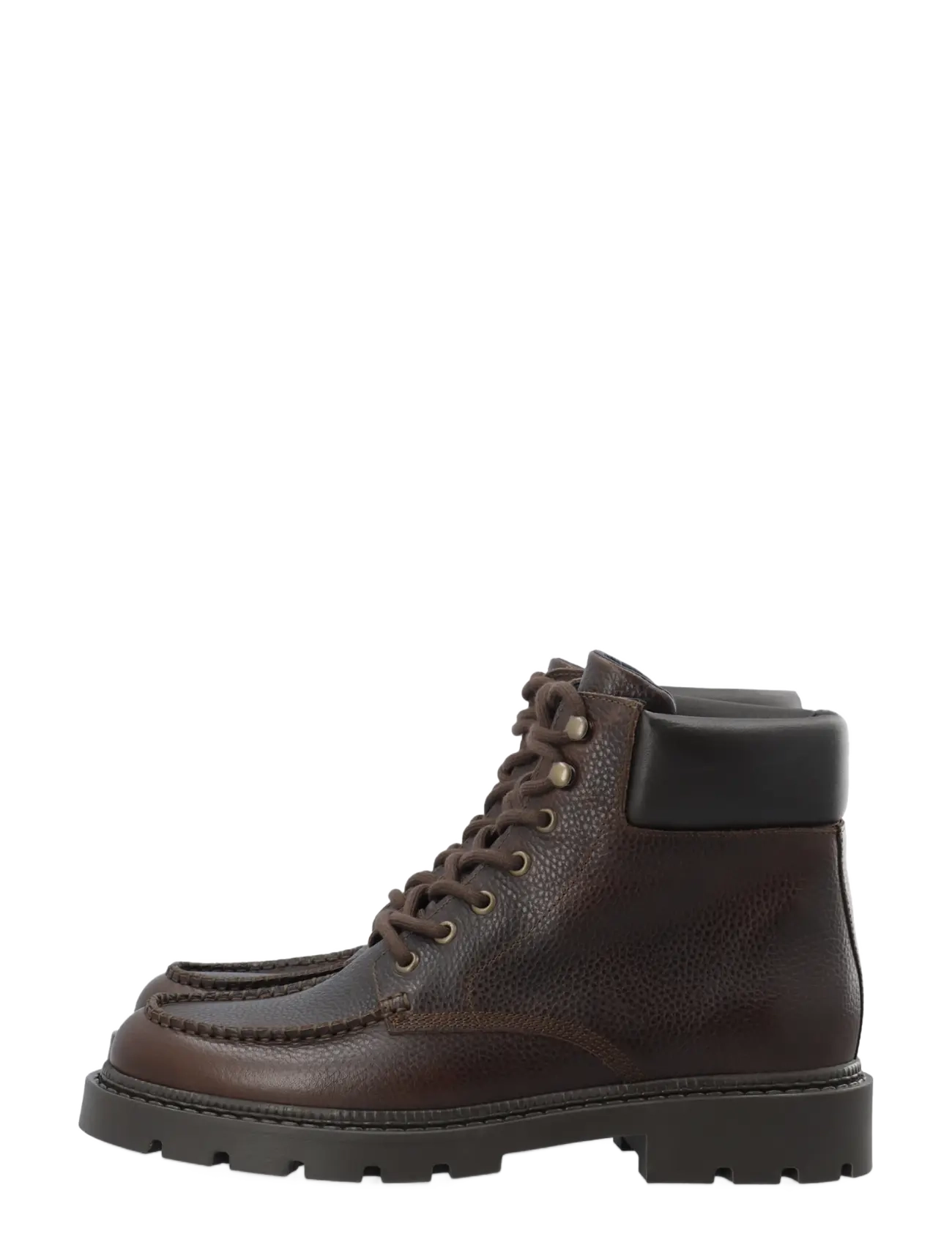 Bianco - BIAJEFF Engineer Boot Texas Tumbled - schnürstiefel - dark brown - 5