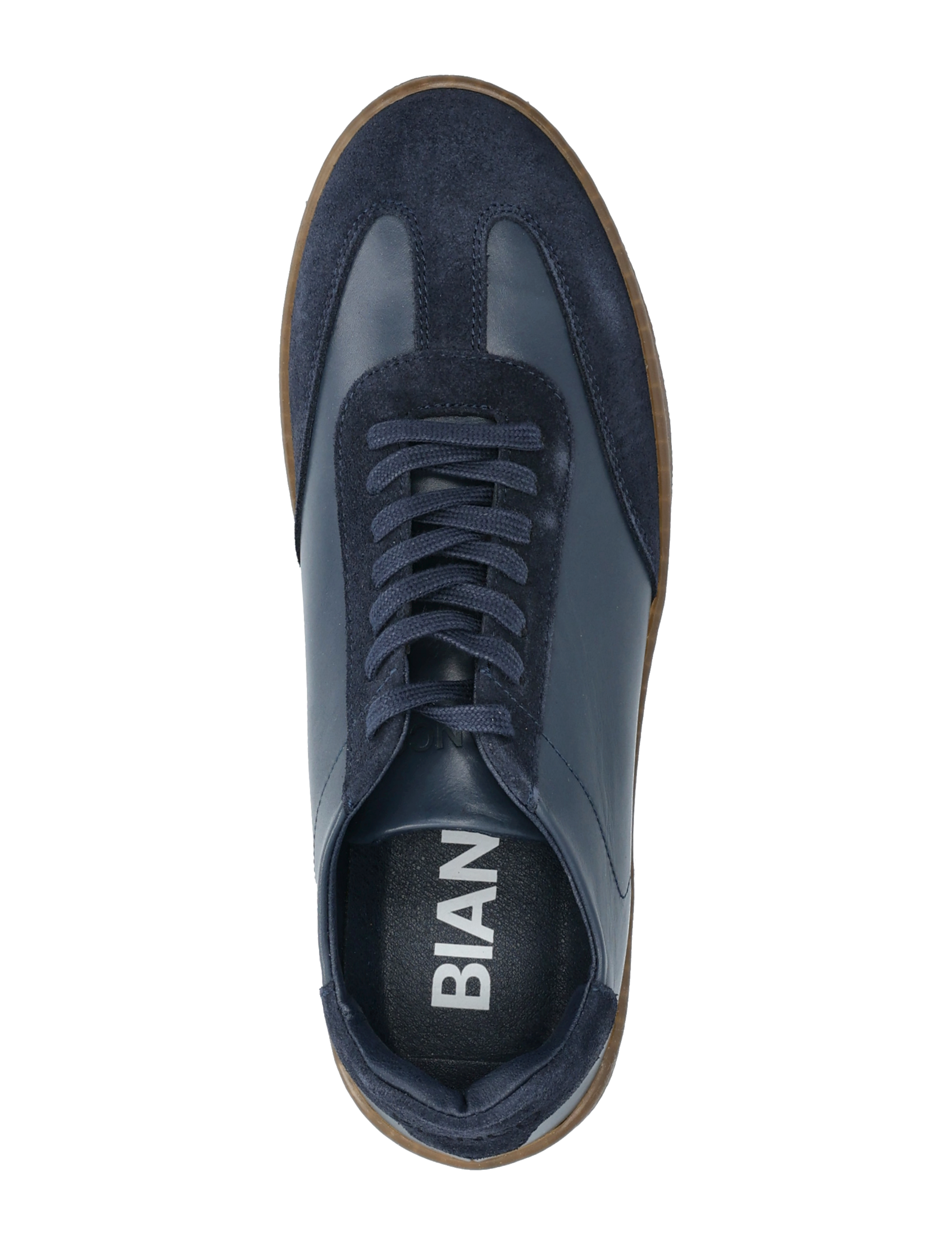 Bianco - BIACAMILO Mix Sneaker Velvet & Suede - navy - 3