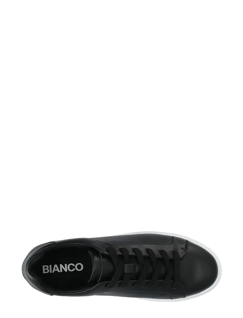 Bianco - BIAJACK Sneaker Smooth Leather - låga sneakers - black - 4