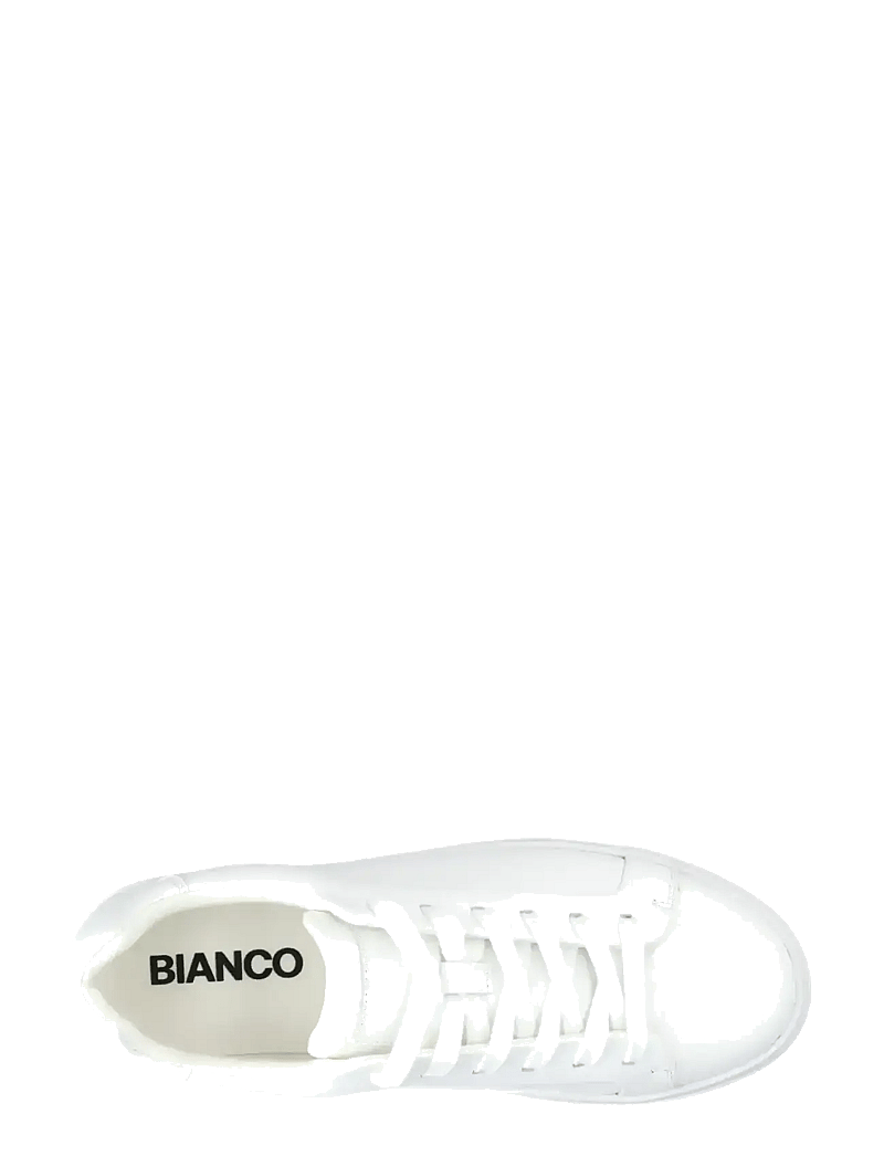 Bianco - BIAJACK Sneaker Smooth Leather - låga sneakers - white - 4