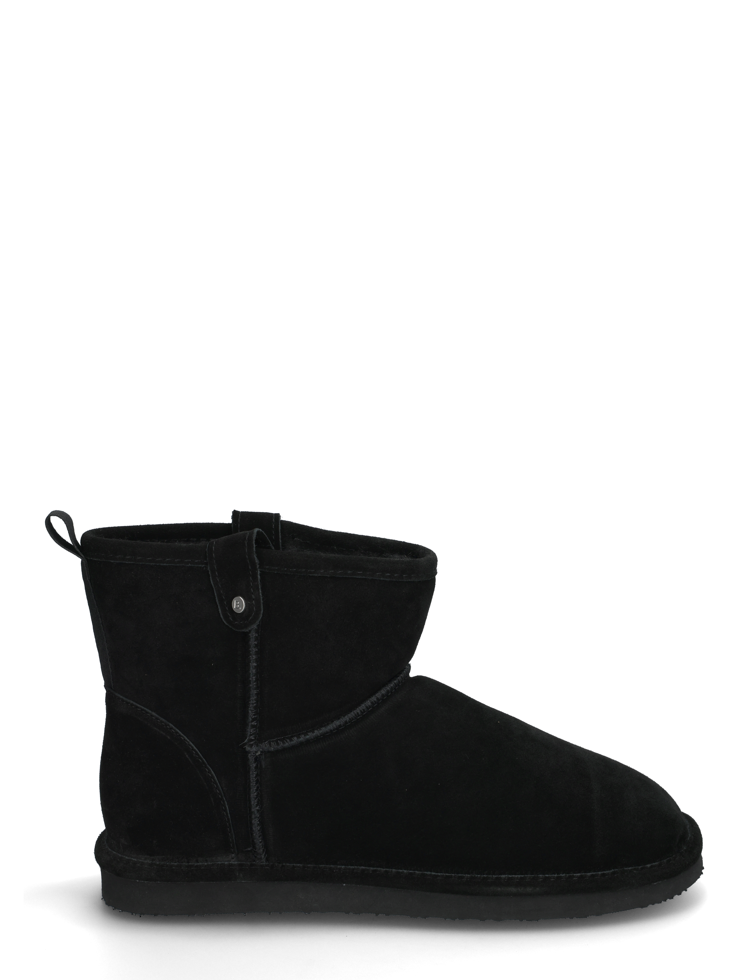 Bianco - BIASNOWMAN Short Boot Suede - vinterstøvler - black - 1