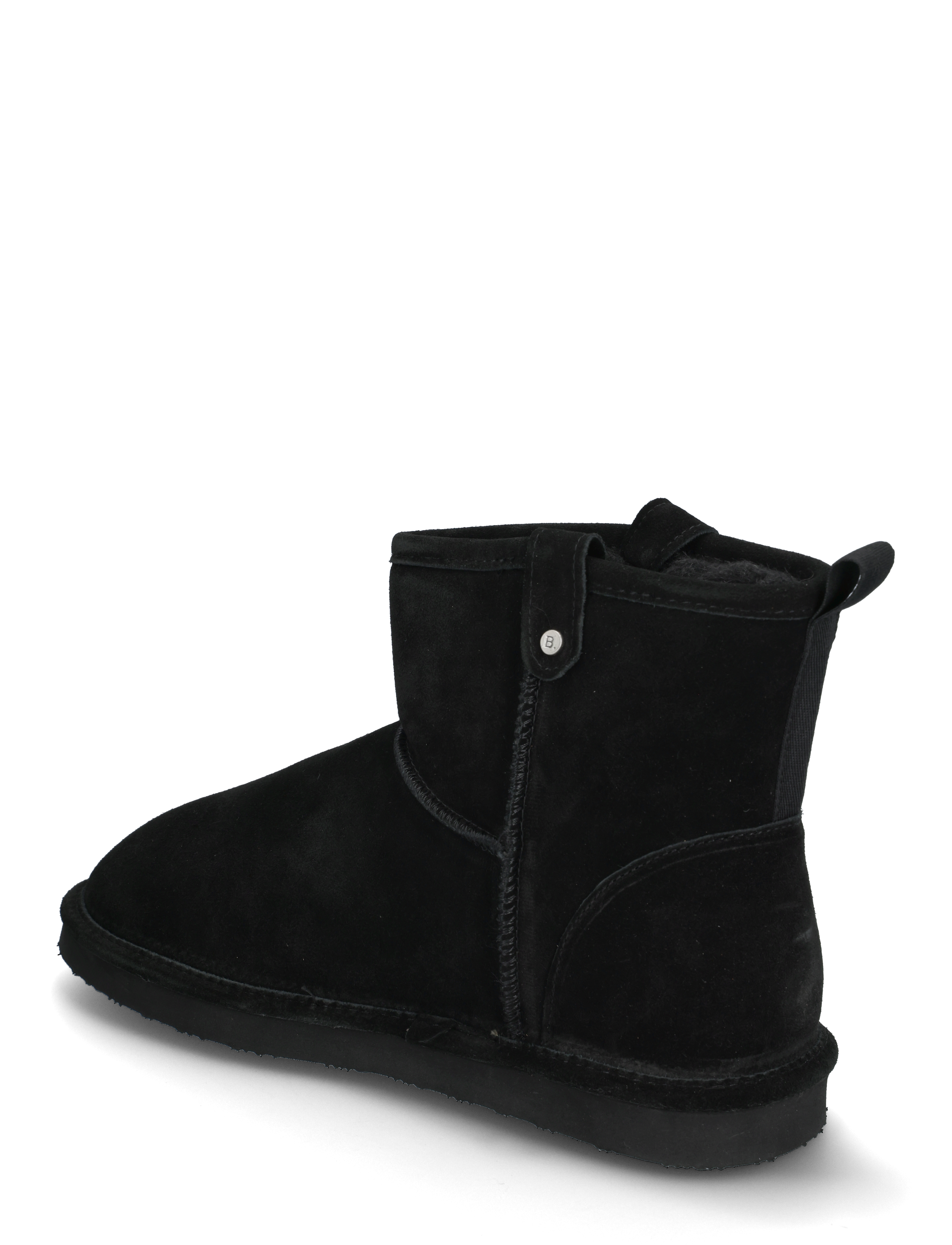 Bianco - BIASNOWMAN Short Boot Suede - vinterstøvler - black - 2