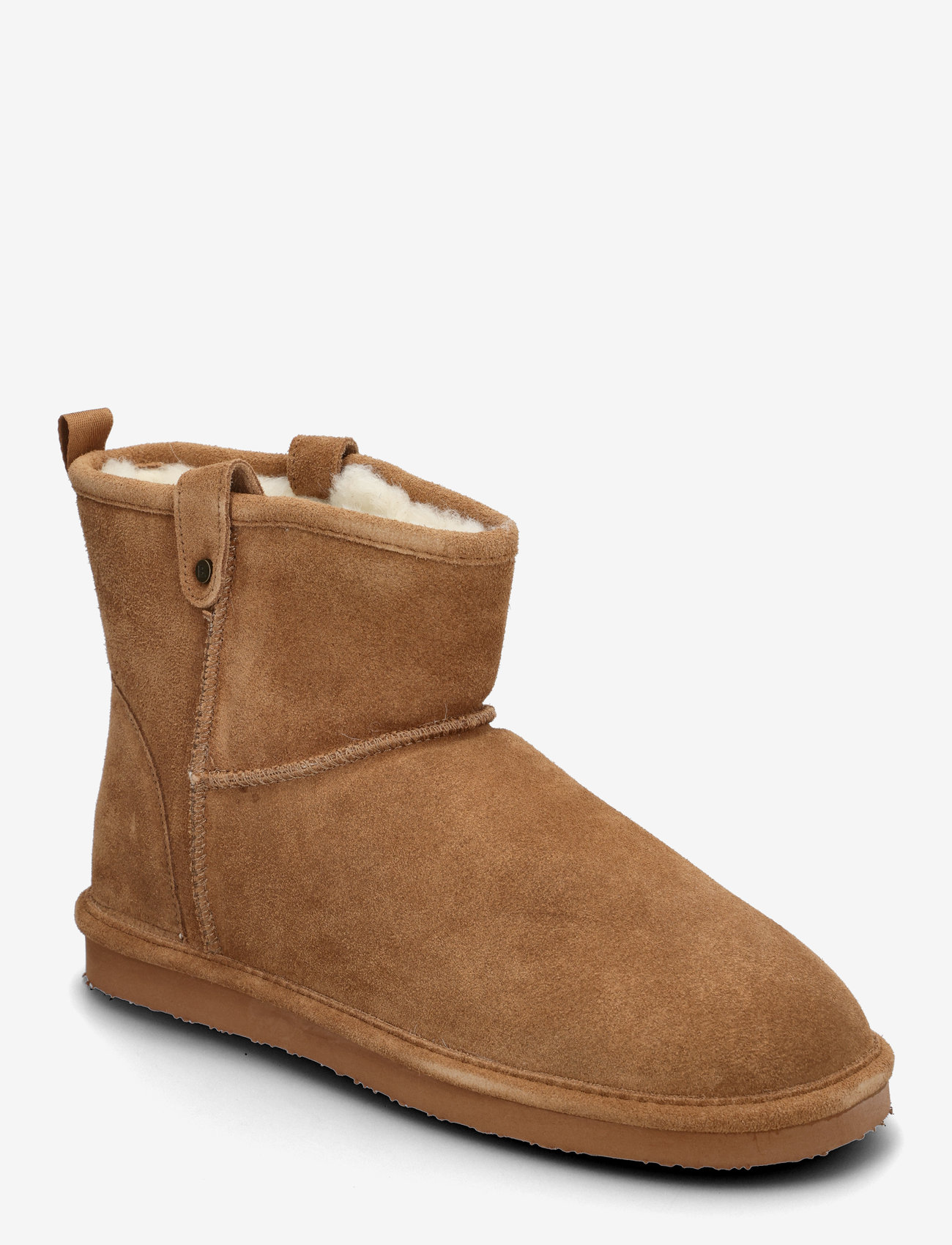 Bianco - BIASNOWMAN Short Boot Suede - winterstiefel - cognac - 0