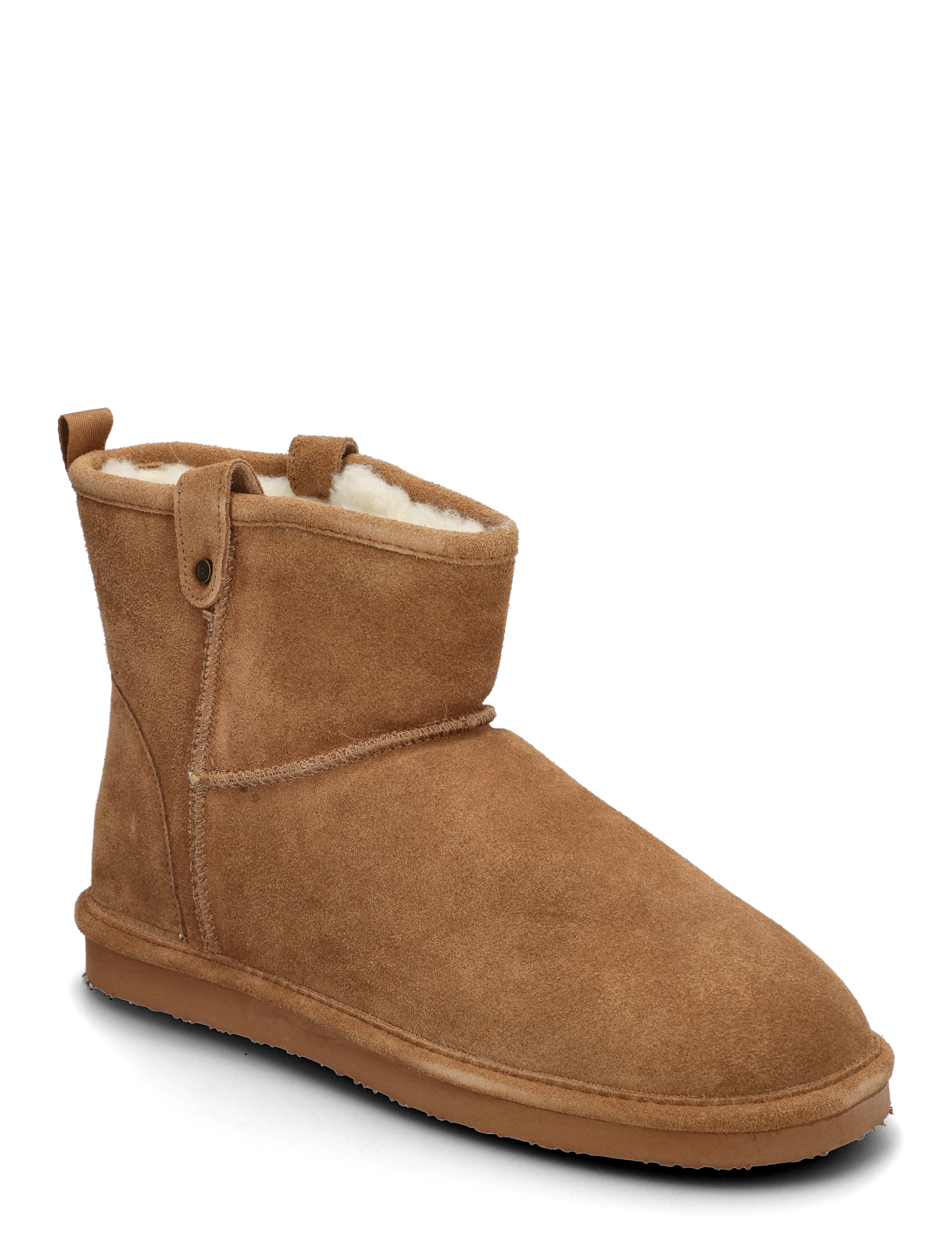 Bianco BIASNOWMAN Short Boot Suede - Avalynė - COGNAC / brown