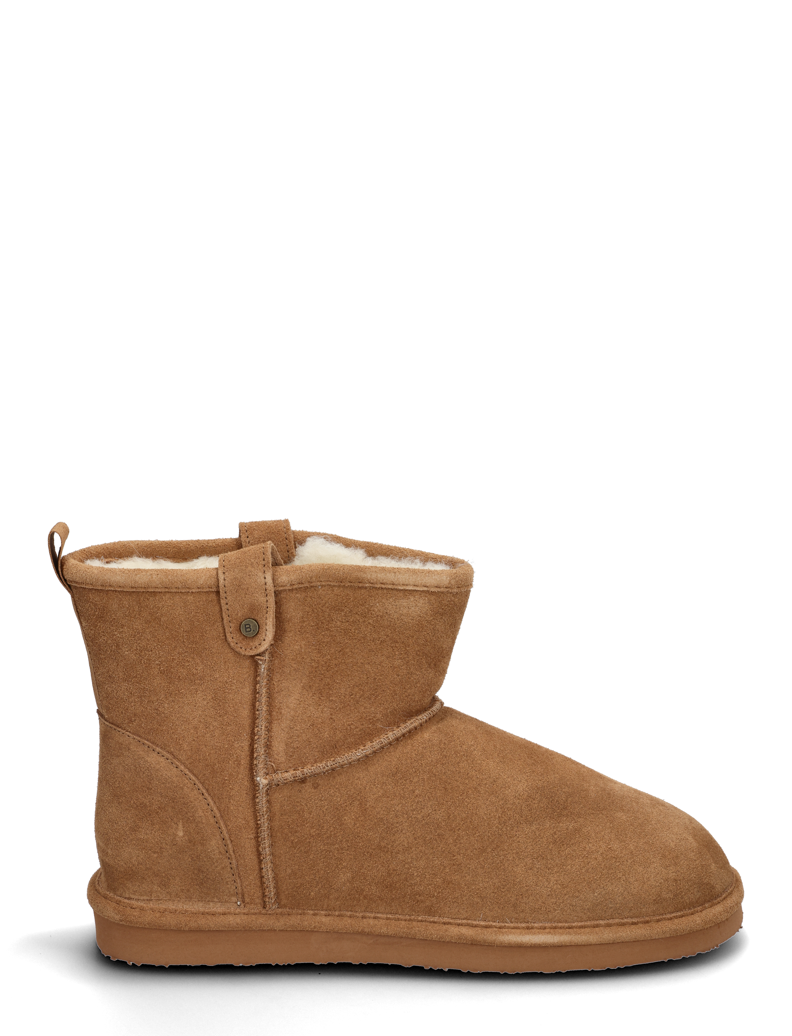 Bianco - BIASNOWMAN Short Boot Suede - vinterstøvler - cognac - 1