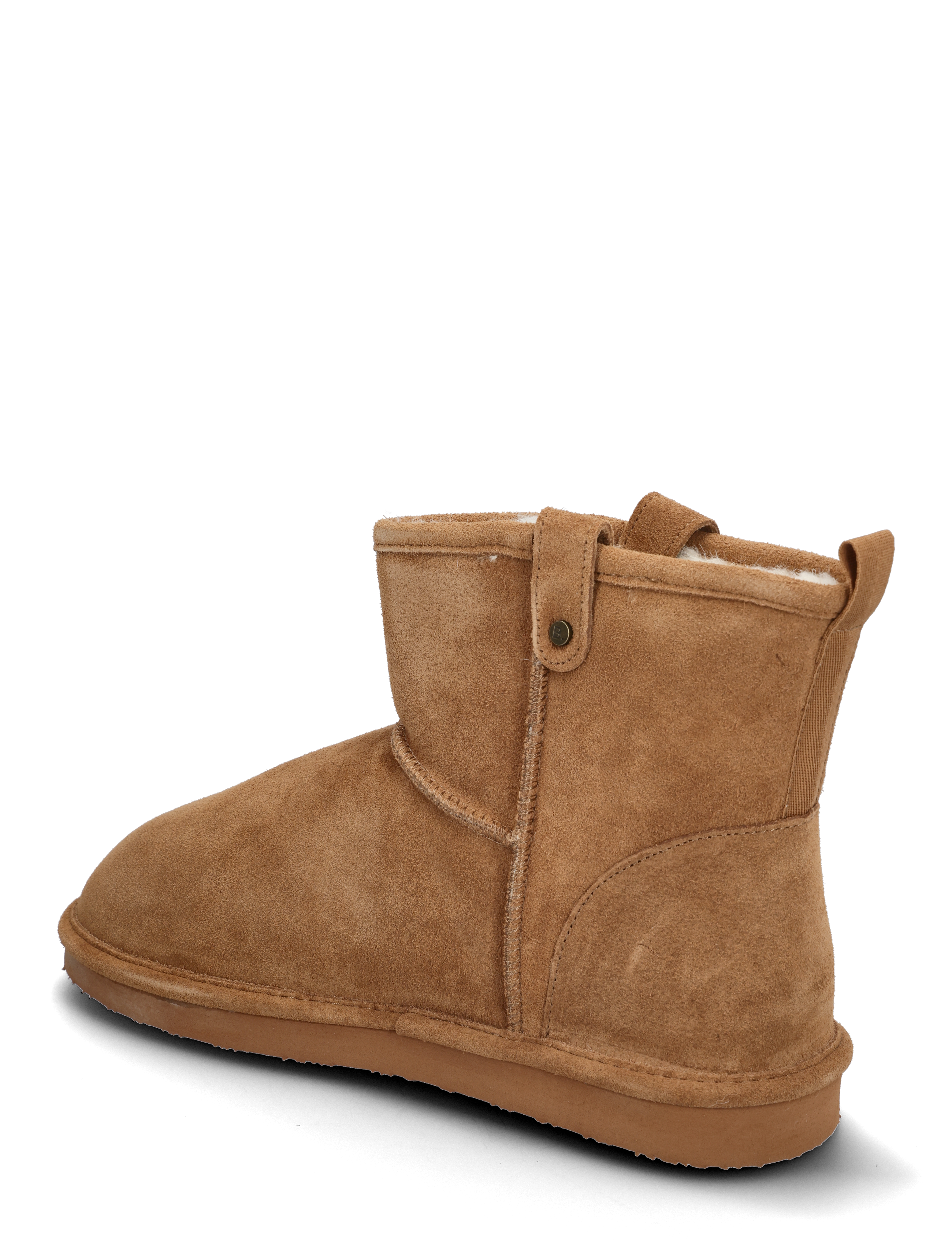 Bianco - BIASNOWMAN Short Boot Suede - vinterstøvler - cognac - 2