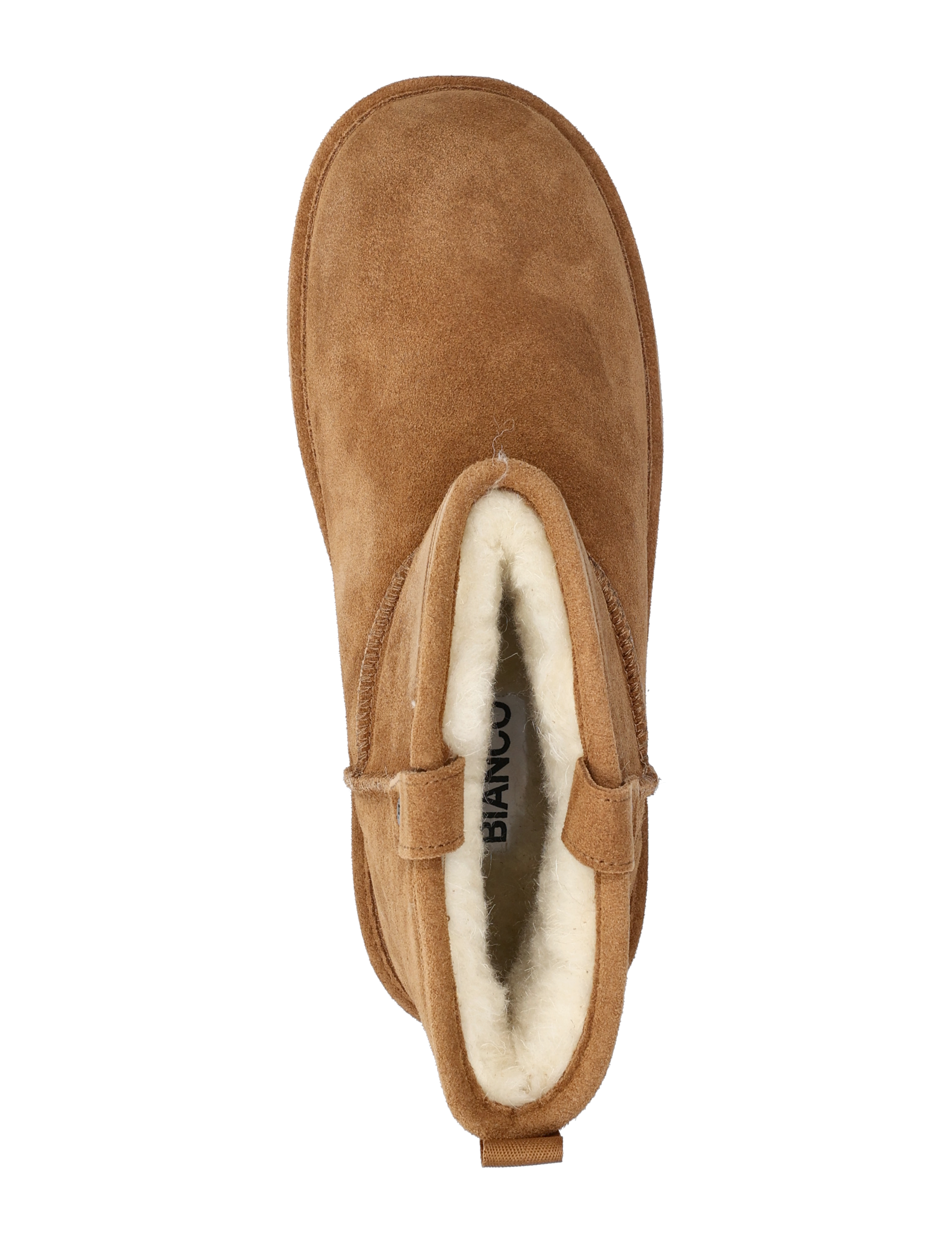 Bianco - BIASNOWMAN Short Boot Suede - vinterstøvler - cognac - 4