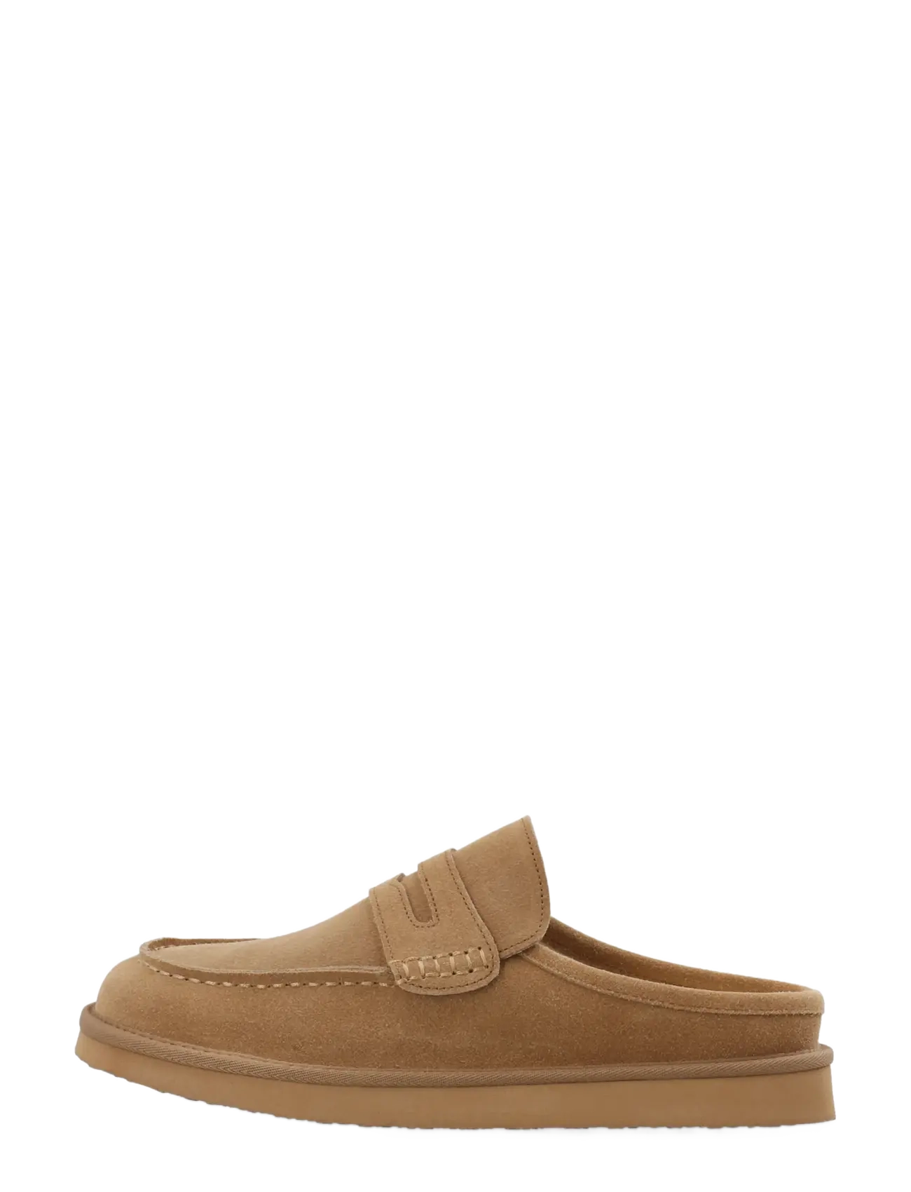 Bianco - BIAOSCAR Moc Toe Slipper Suede - kollektionen - cognac - 1