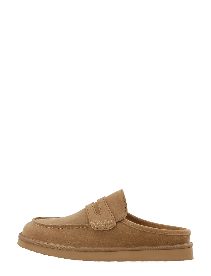 Bianco - BIAOSCAR Moc Toe Slipper Suede - kollektionen - cognac - 1