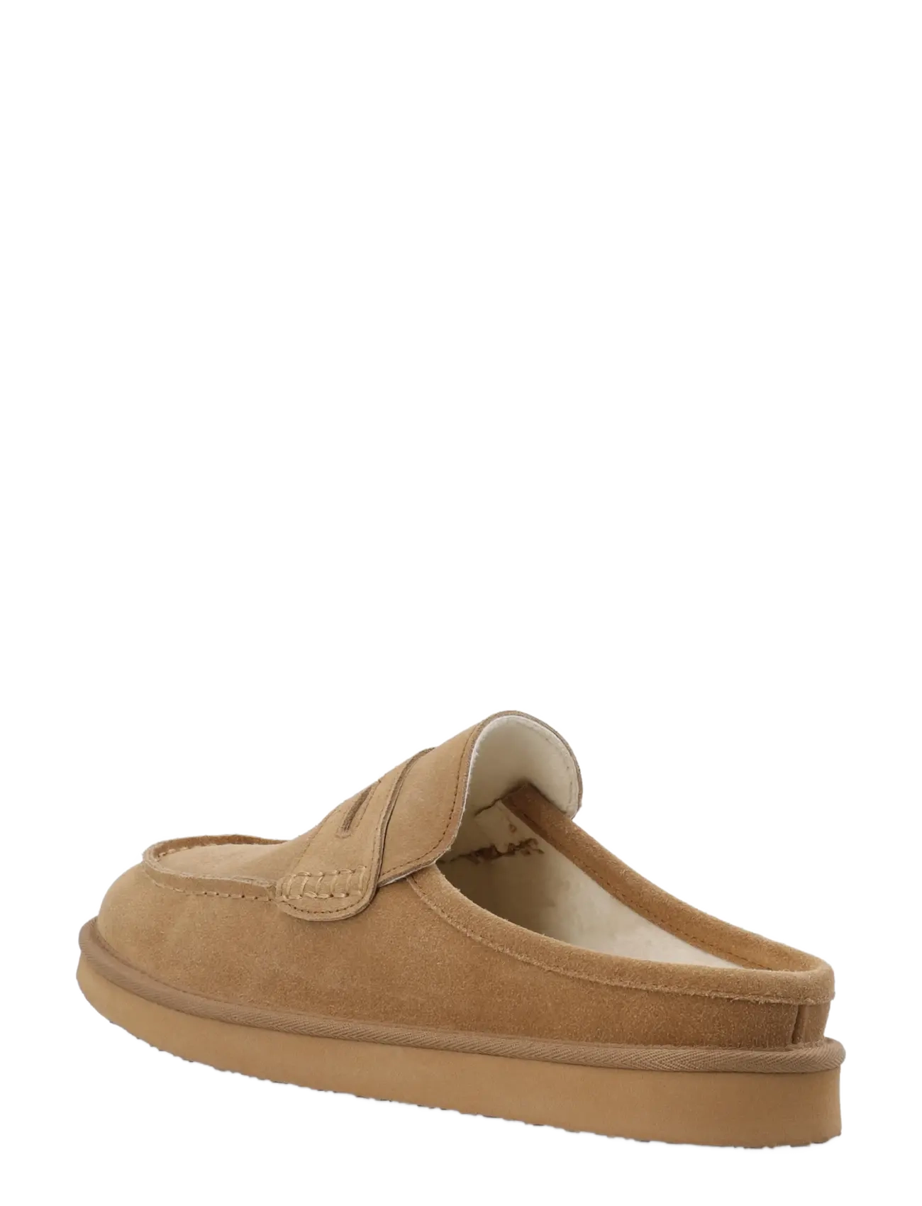 Bianco - BIAOSCAR Moc Toe Slipper Suede - kollektionen - cognac - 2