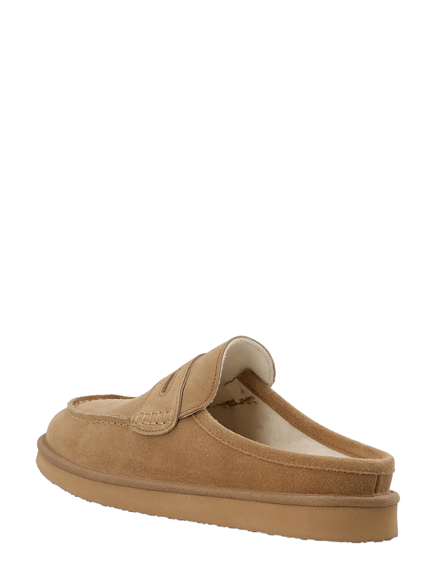 Bianco - BIAOSCAR Moc Toe Slipper Suede - kollektionen - cognac - 2