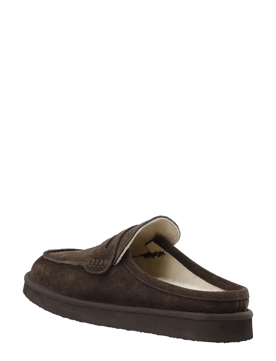 Bianco - BIAOSCAR Moc Toe Slipper Suede - kollektionen - dark brown - 2