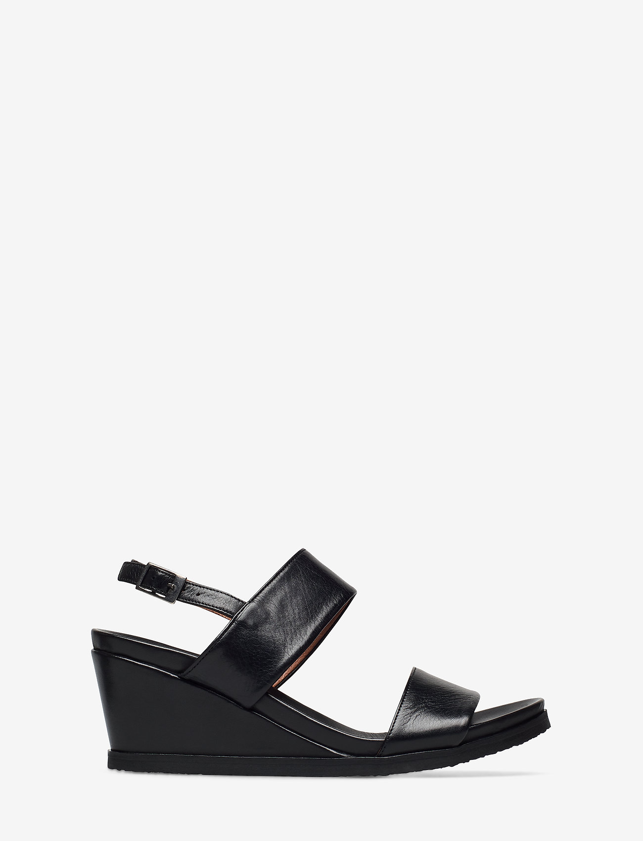 Bianco - BIACAILY Leather Wedge Sandal - black - 1