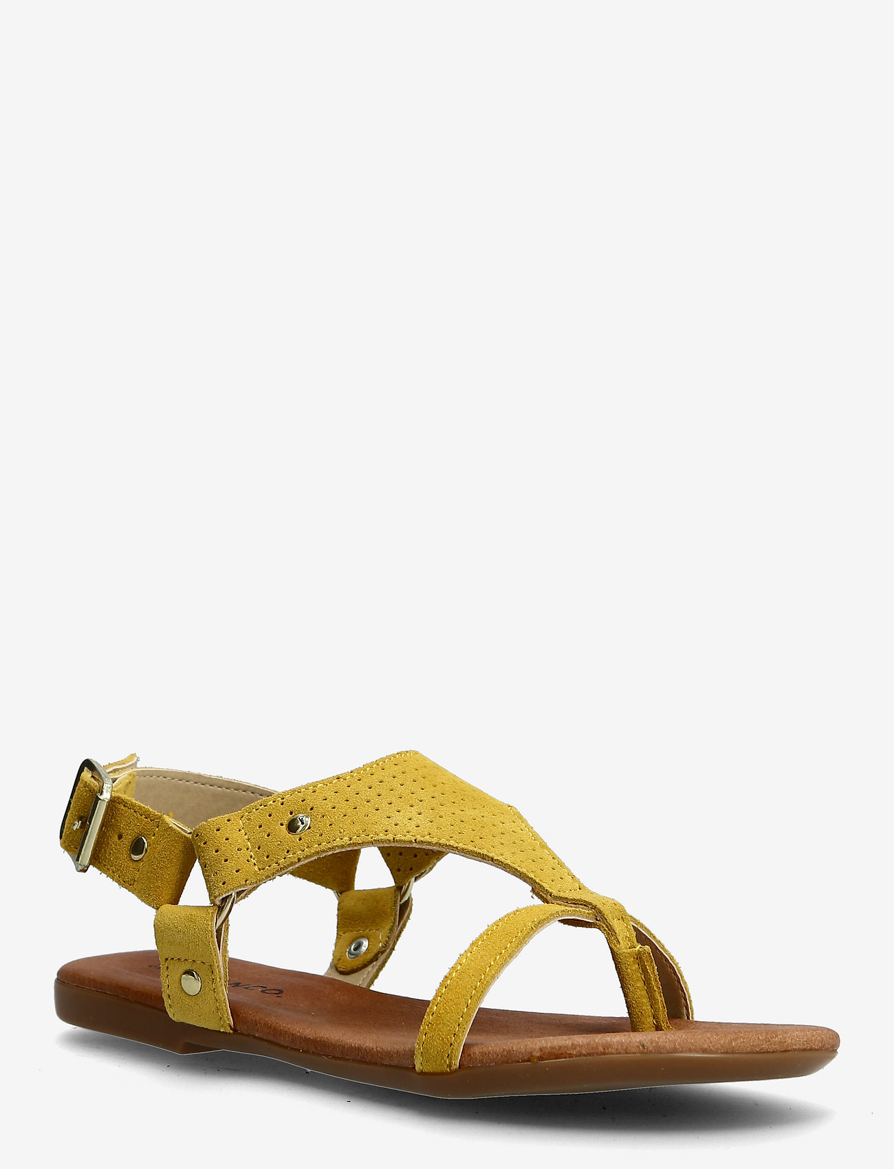 Bianco - BIAVERONA Suede Perf. Sandal - yellow 1 - 0