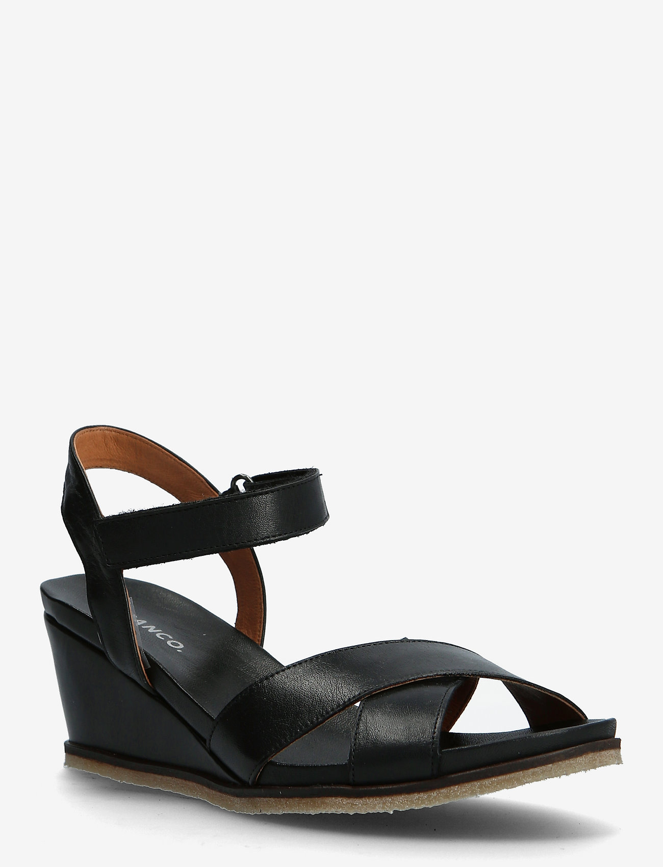 Bianco - BIACAILY Leather Cross Sandal - black - 0