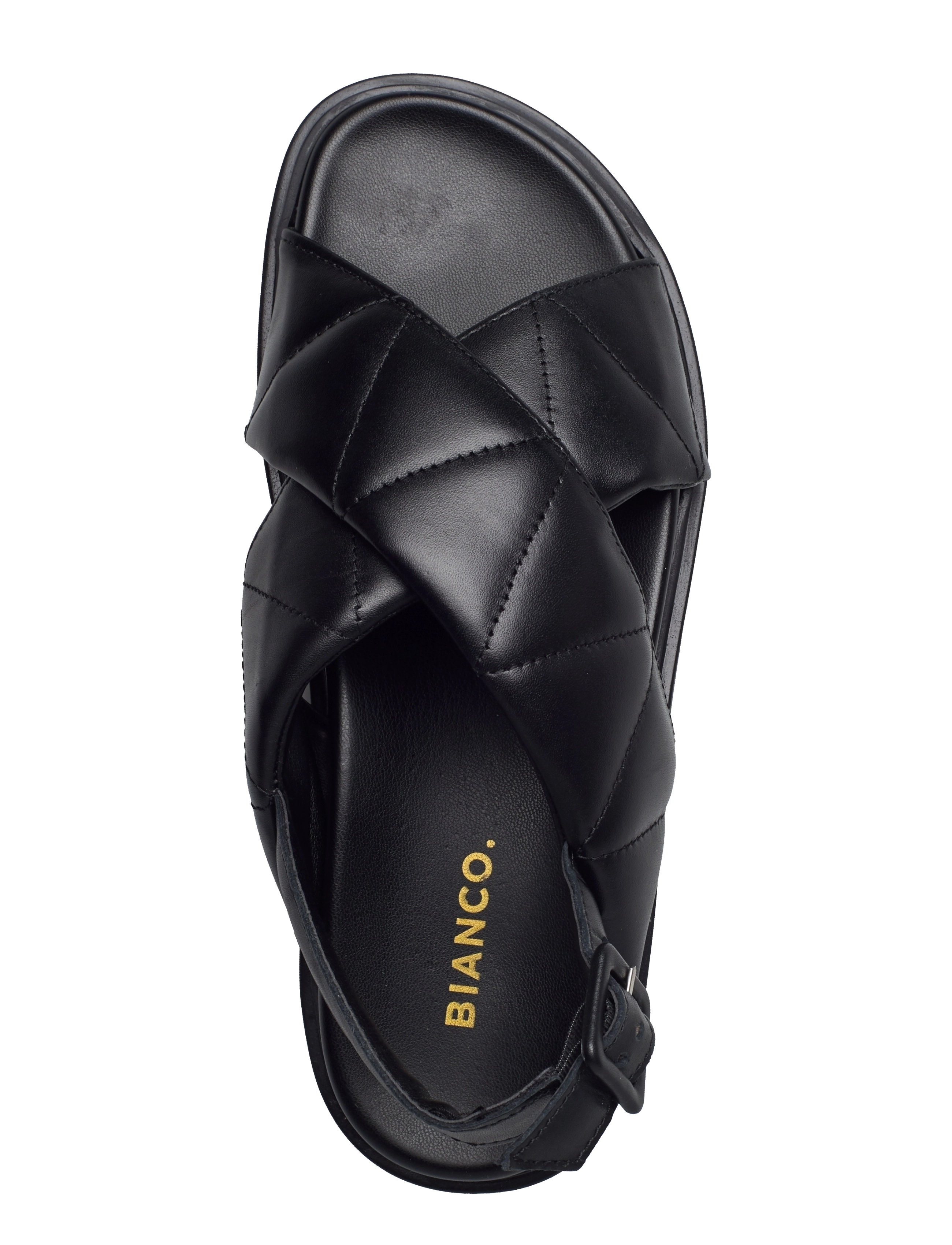 Bianco - BIAFRANCINE Quilt Sandal - black - 3
