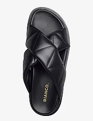 Bianco - BIAFRANCINE Quilt Basic Sandal - zempapēžu sandales - black - 3