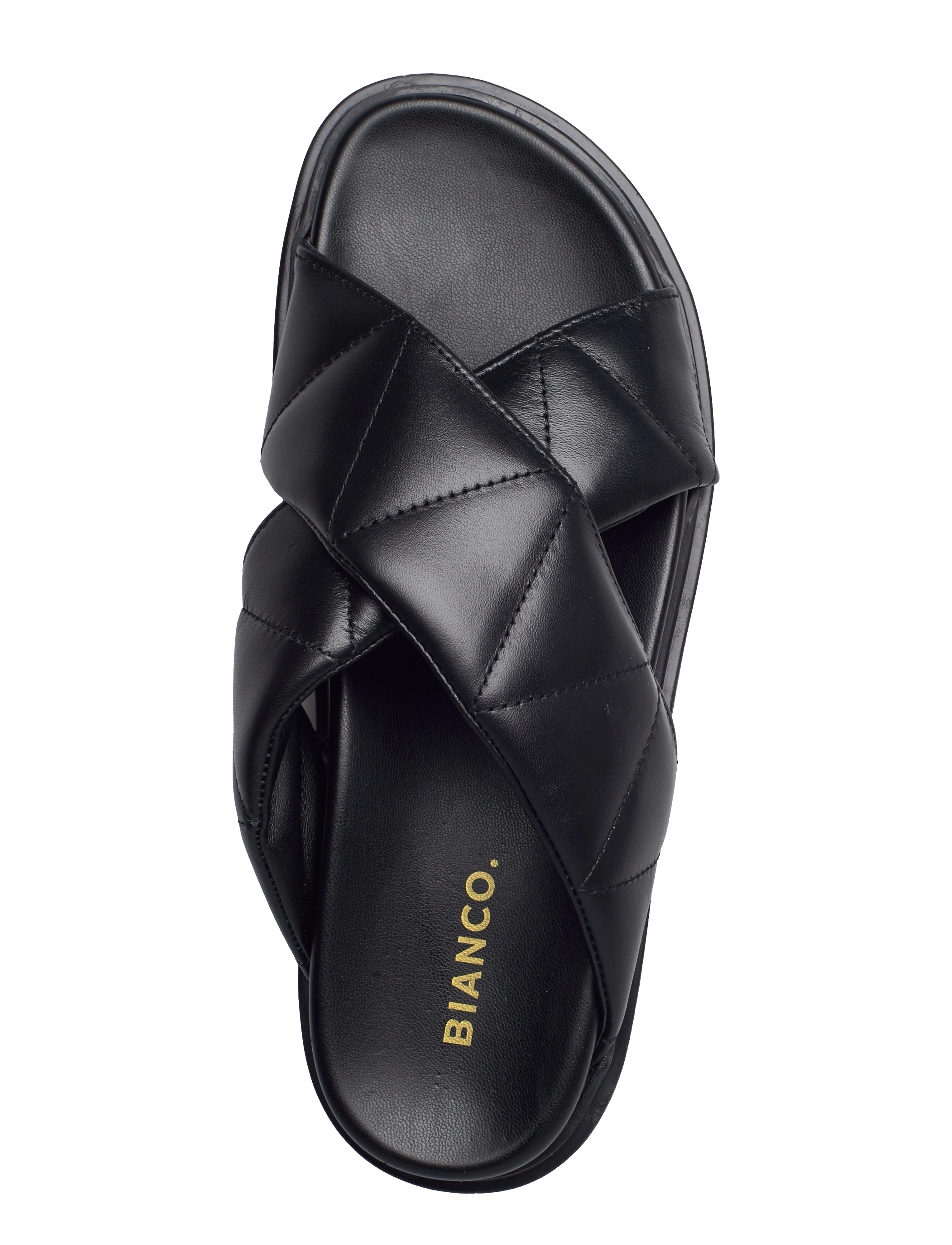 Bianco - BIAFRANCINE Quilt Basic Sandal - black - 3