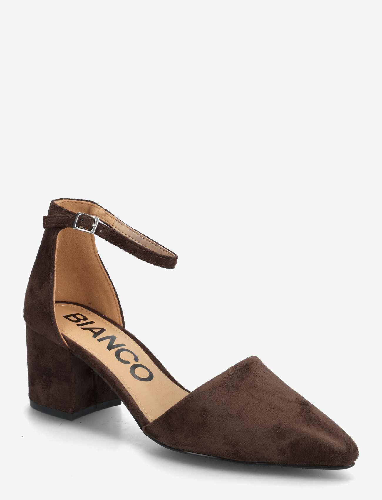 Bianco - BIADEVIVED Pump Micro Suede - kontsaga kingad - dark brown - 0