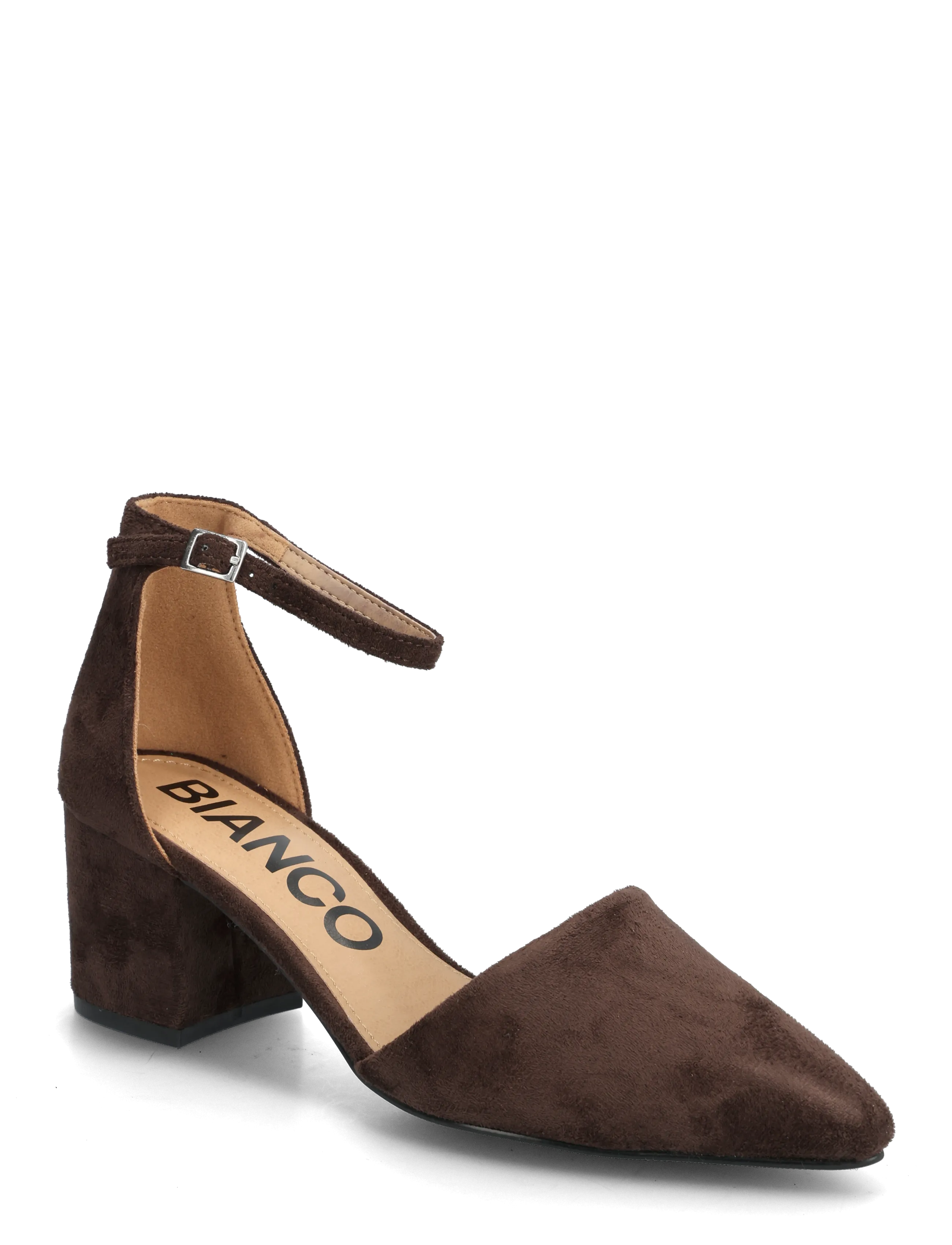 Bianco BIADEVIVED Pump Micro Suede - Pumps - DARK BROWN / brown