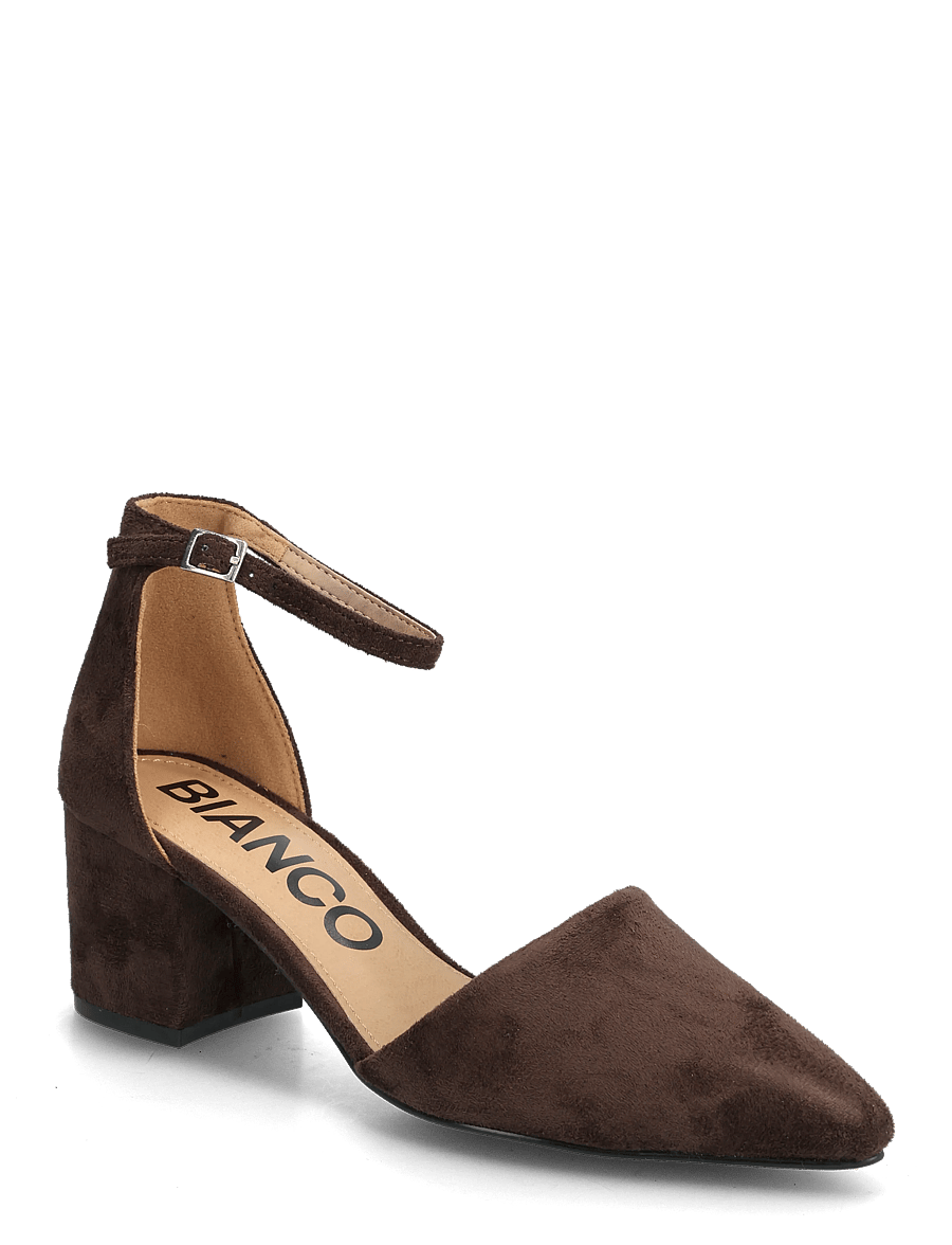 Bianco - BIADEVIVED Pump Micro Suede - pumps - dark brown - 0