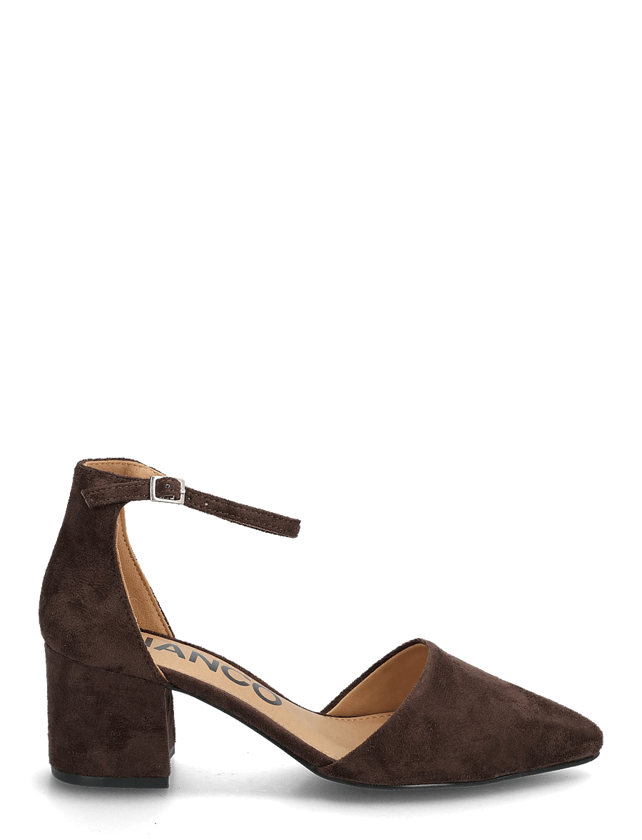Bianco - BIADEVIVED Pump Micro Suede - pumps - dark brown - 1