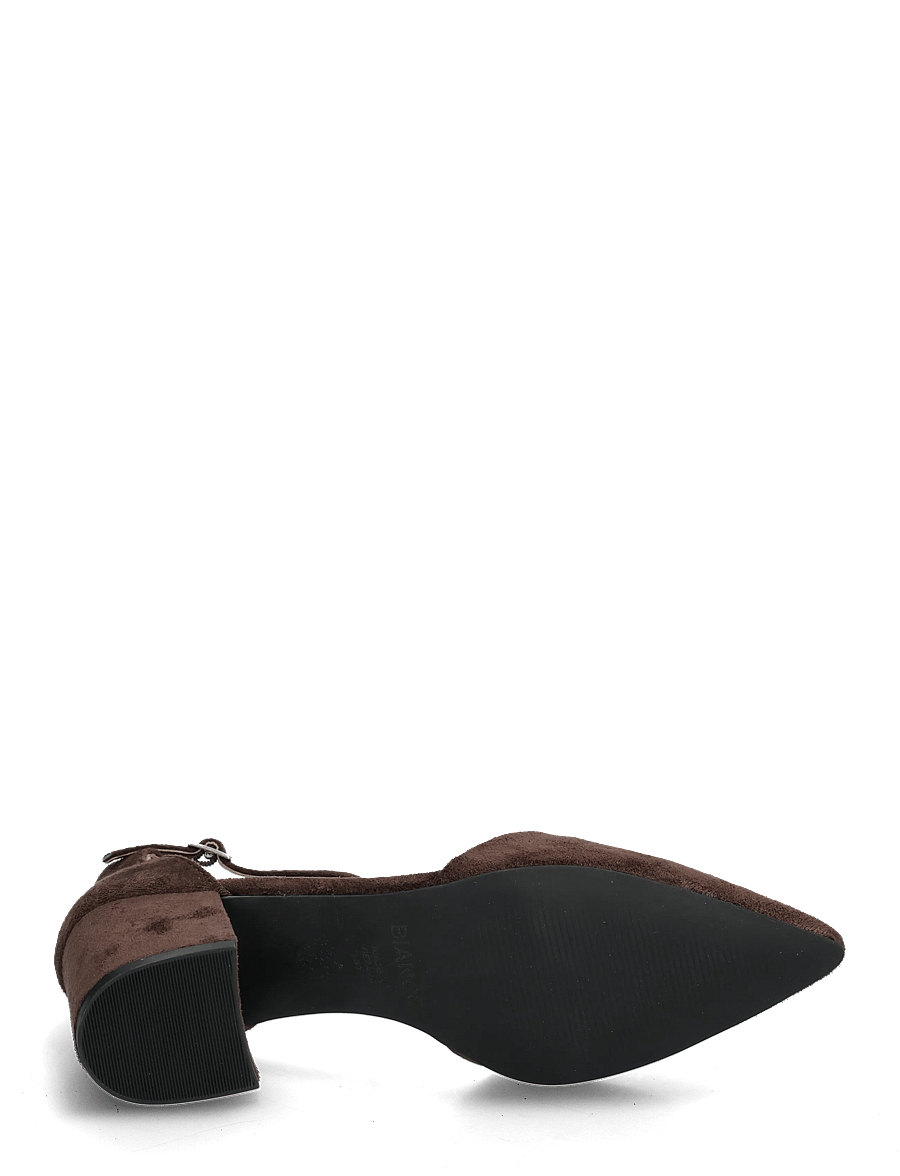 Bianco - BIADEVIVED Pump Micro Suede - pumps - dark brown - 4