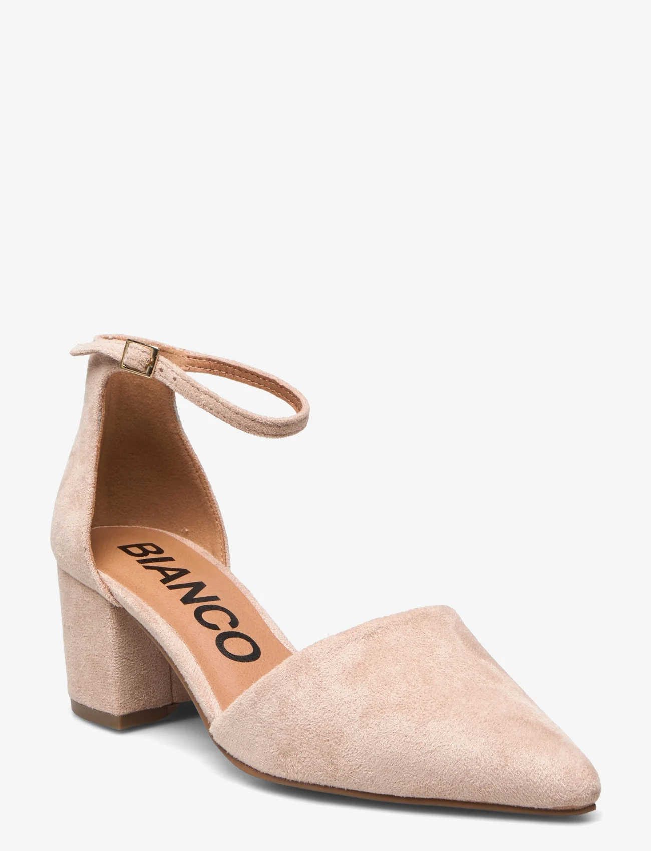 Bianco - BIADEVIVED Pump Micro Suede - peoriided outlet-hindadega - nougat - 0