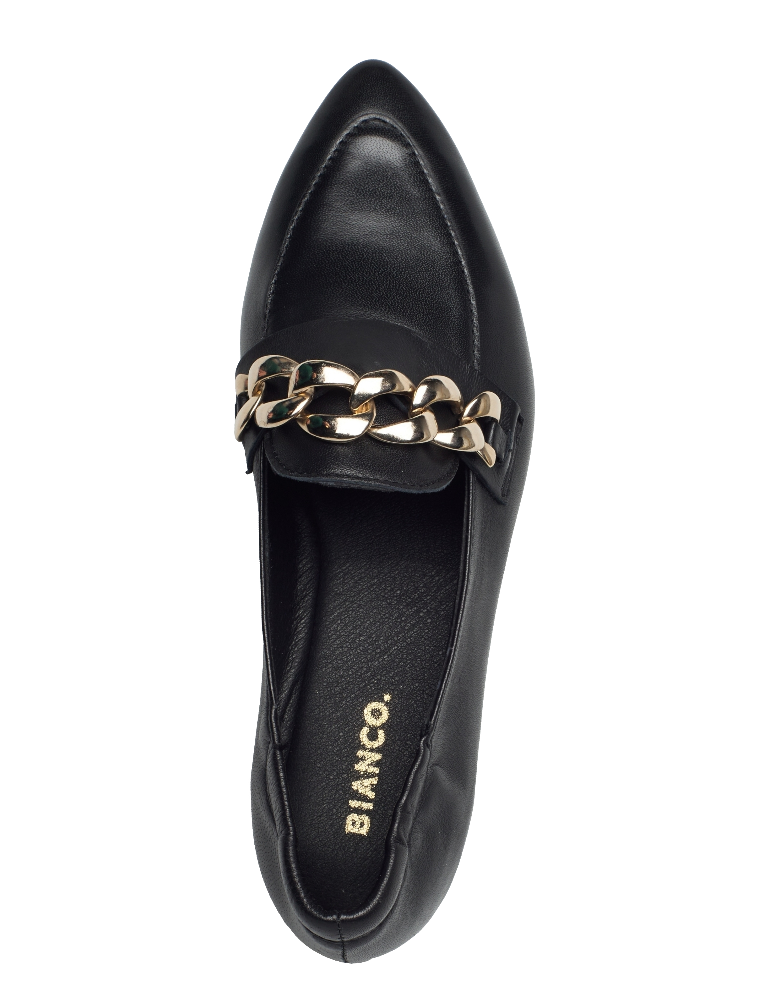 Bianco - BIATRACEY Leather Chain Loafer - black 6 - 3
