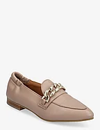 BIATRACEY Leather Chain Loafer - NOUGAT