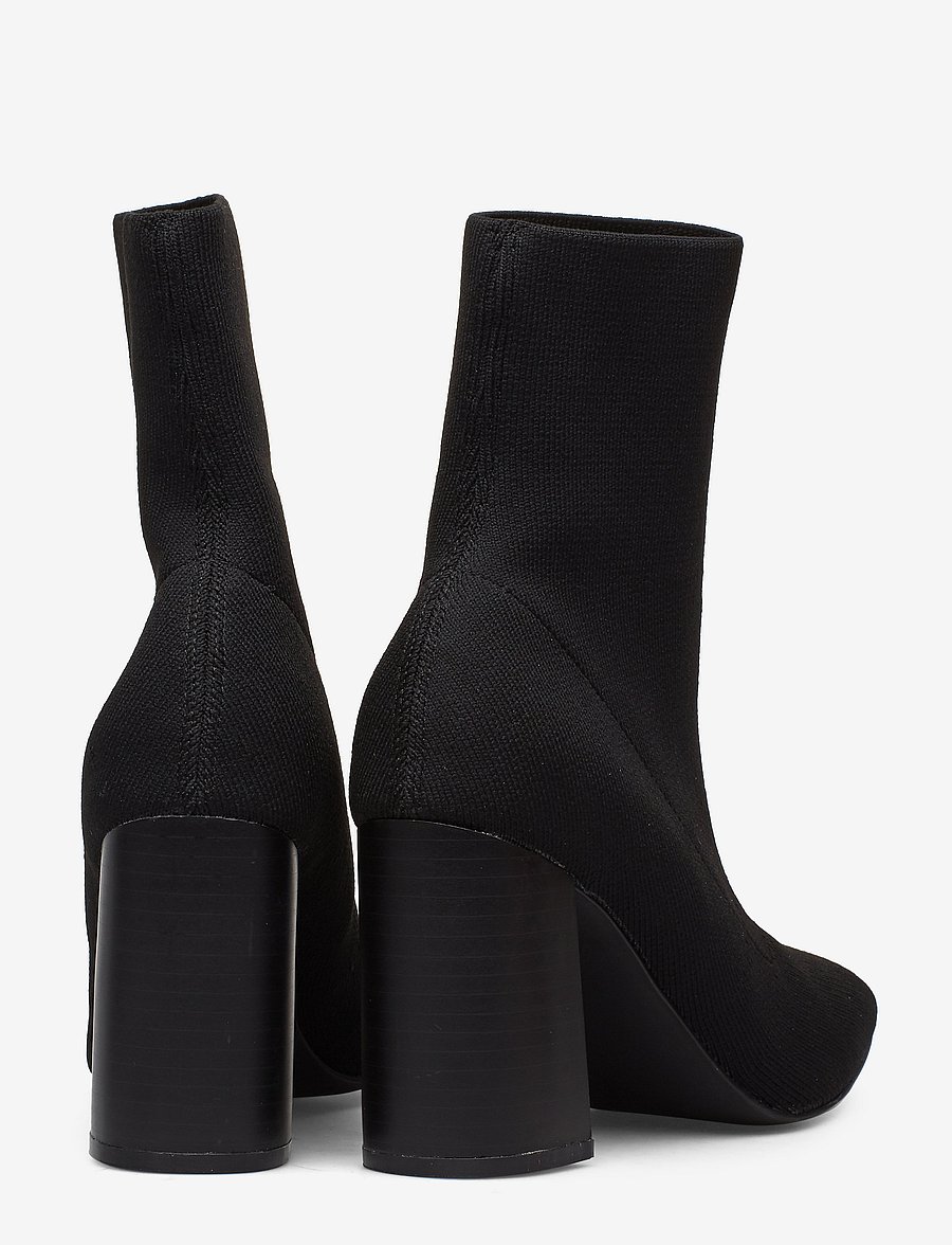 Bianco - BIAELLIE Knit Boot - kontsaga poolsaapad - black - 4