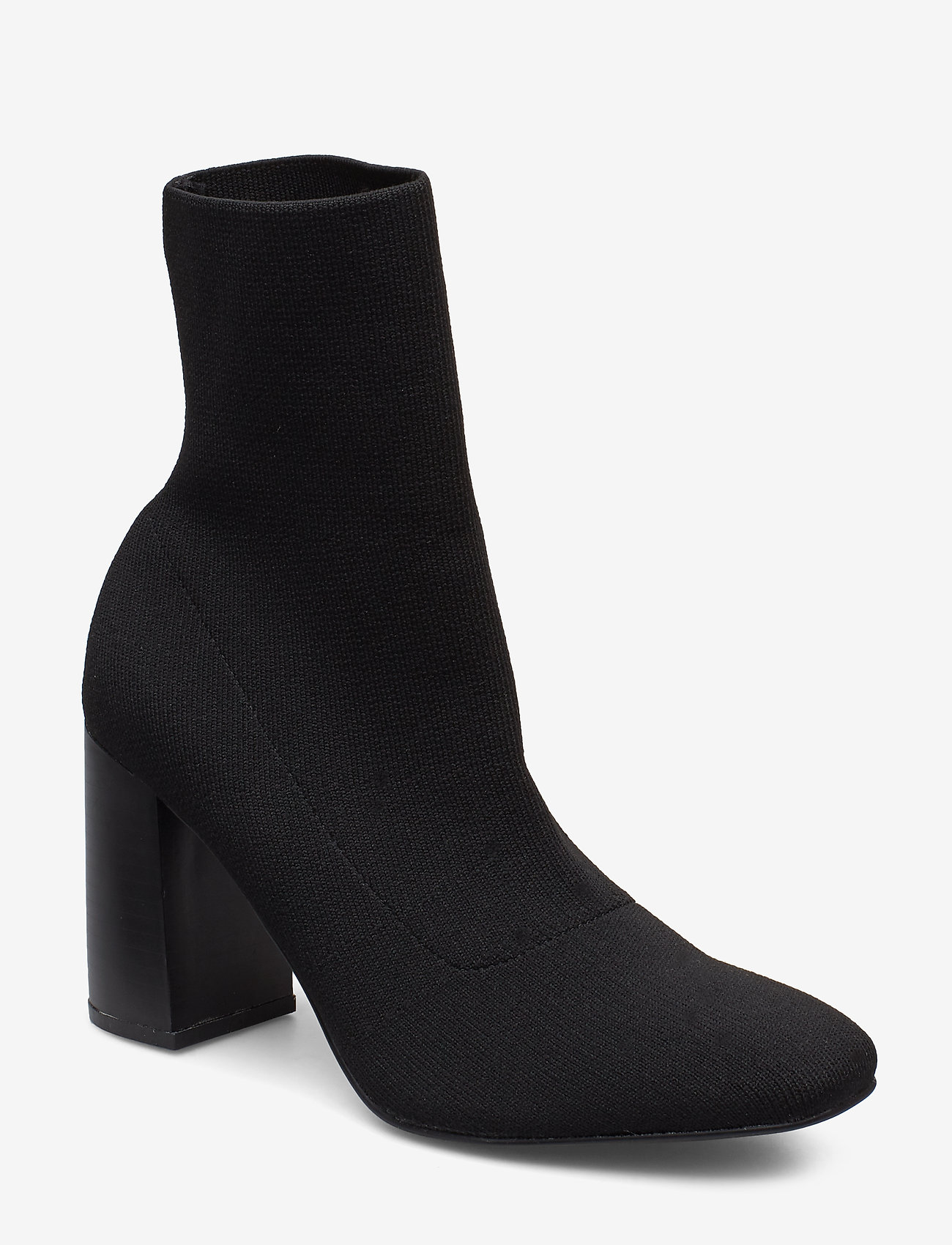 Bianco - BIAELLIE Knit Boot - høj hæl - black - 0