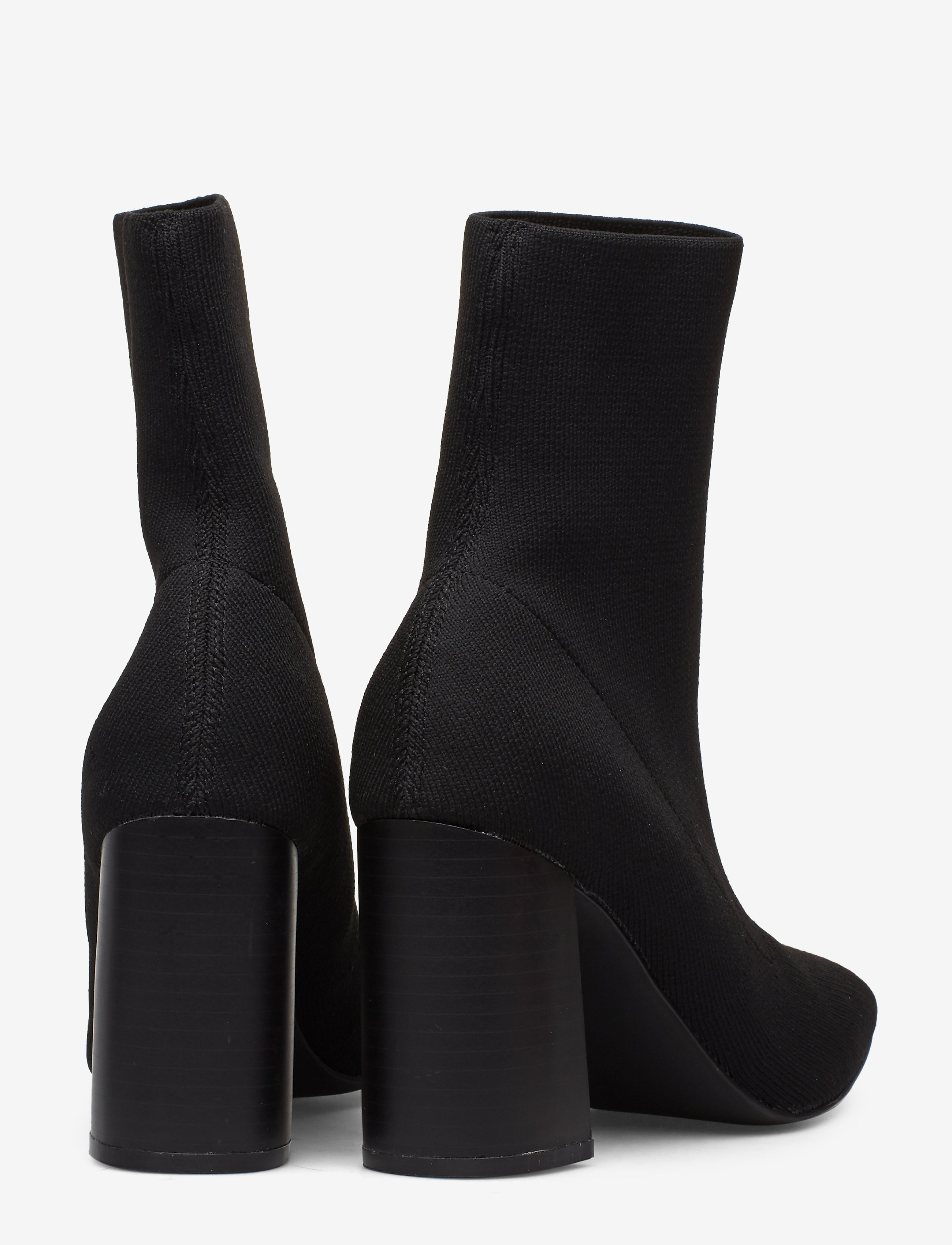 Bianco - BIAELLIE Knit Boot - korolliset nilkkurit - black - 4