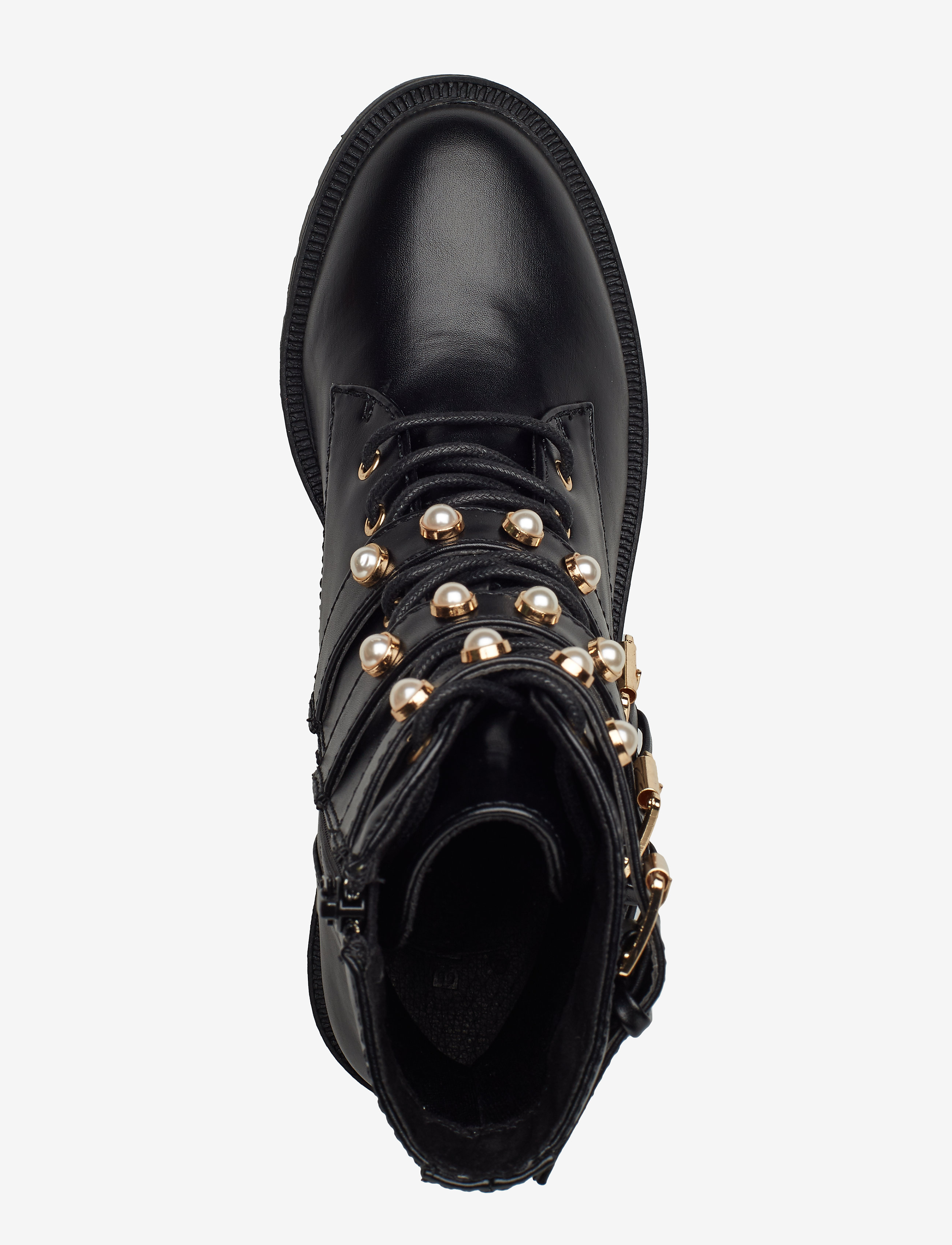 Bianco - BIAPEARL Biker Boot - snørestøvler - black - 3
