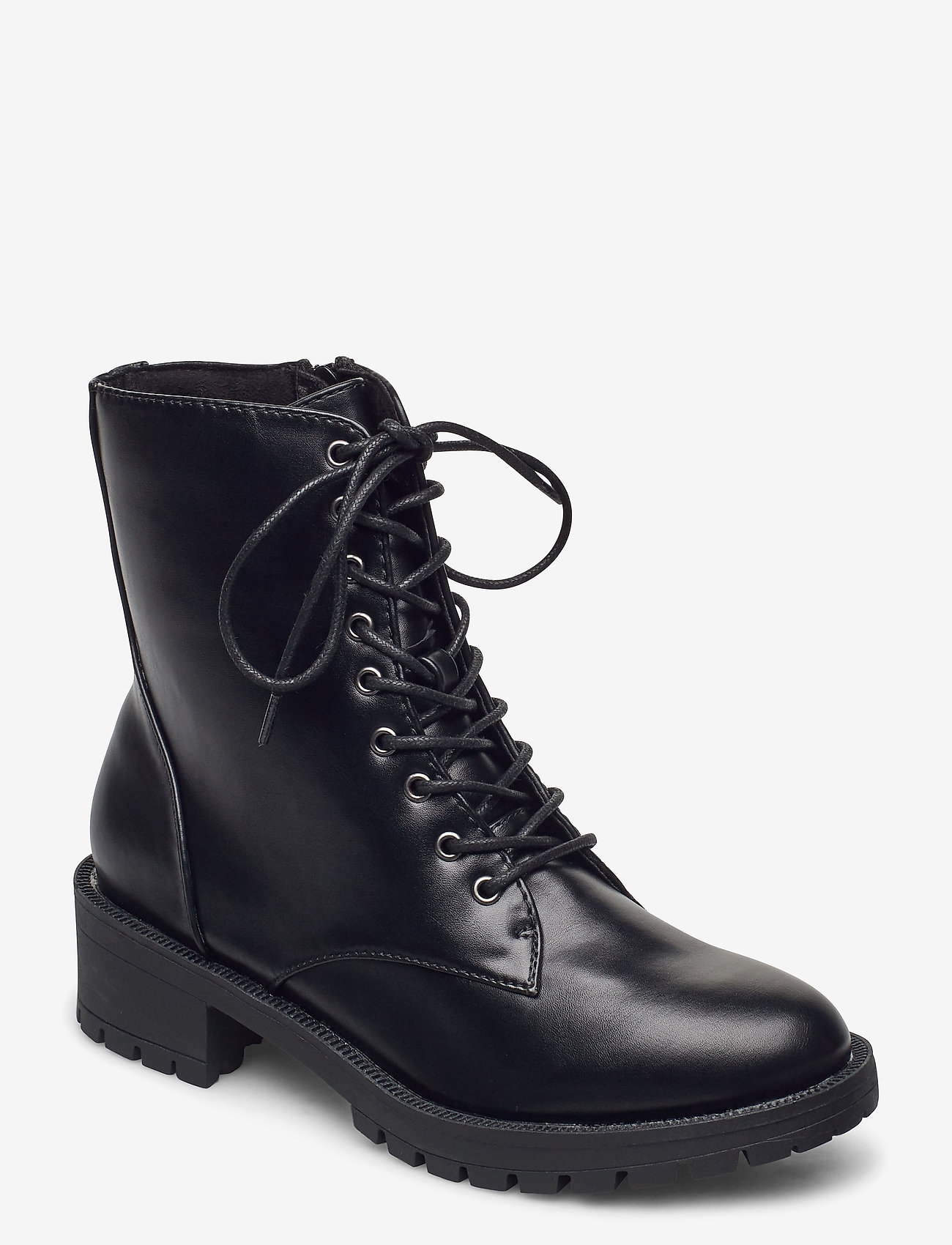 Bianco - BIACLAIRE Laced Up Boot - kängor - black - 0