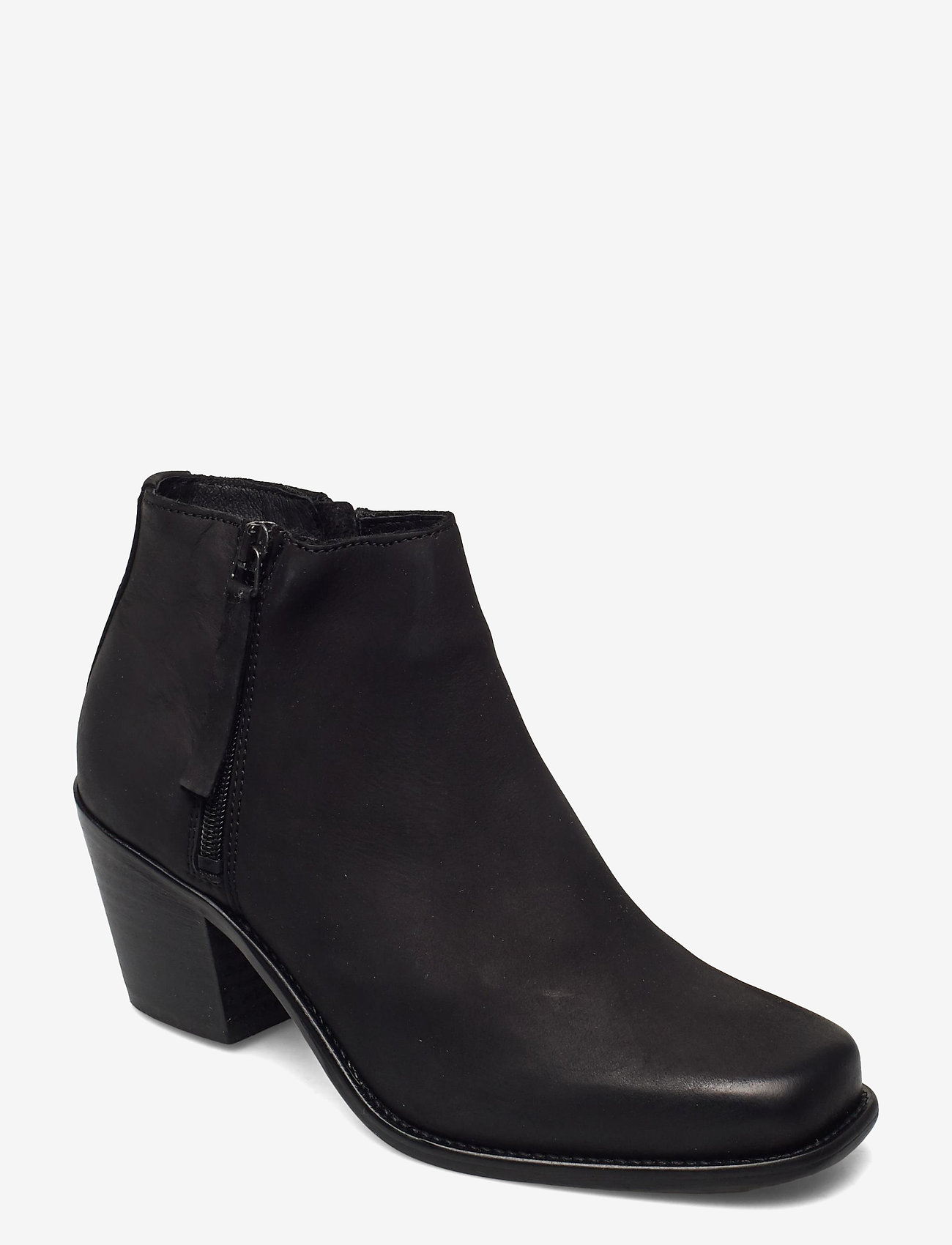BIACEDAR Leather Zip Boot - BLACK 2