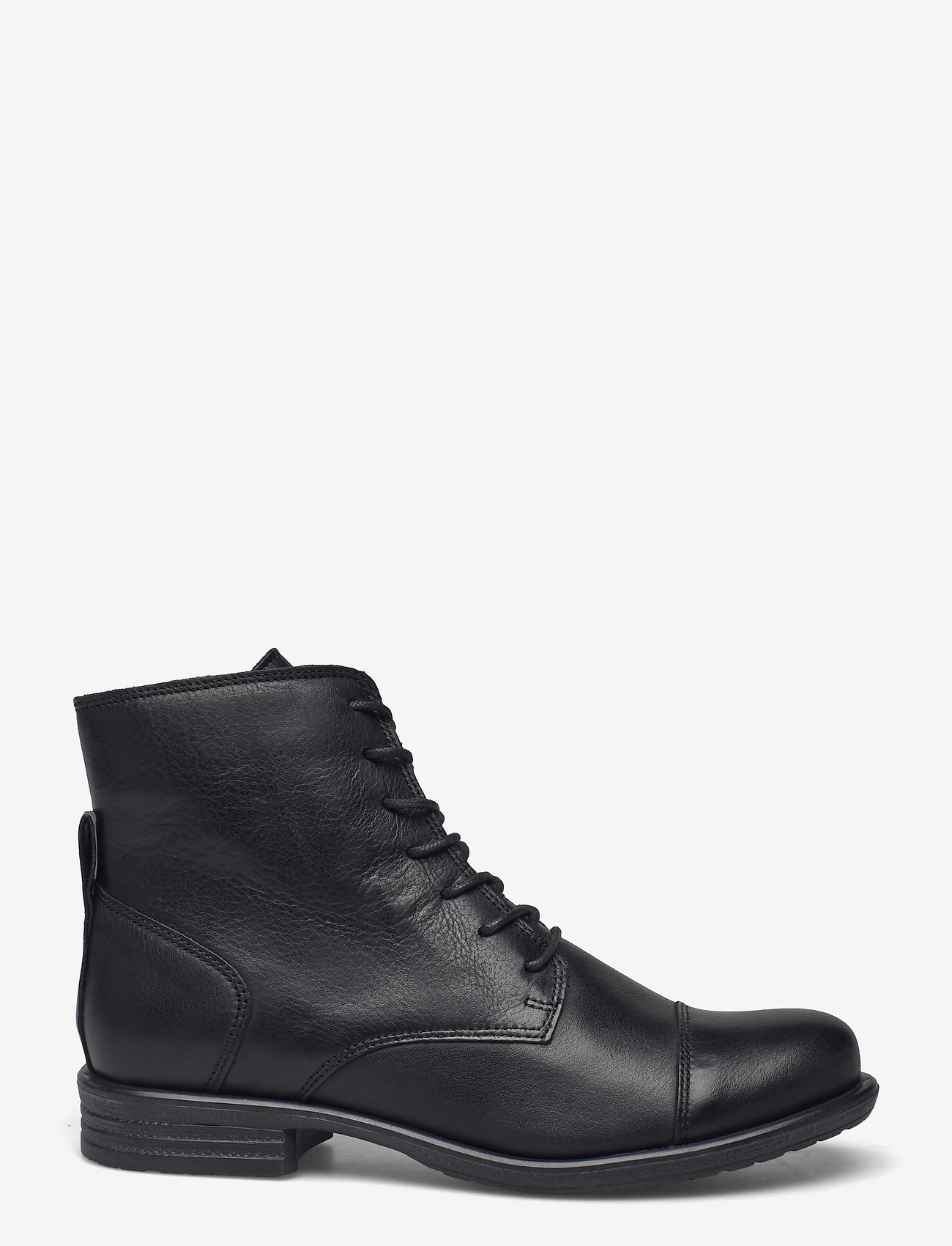 Bianco - BIADANELLE Leather Derby Boot - flade ankelstøvler - black - 1