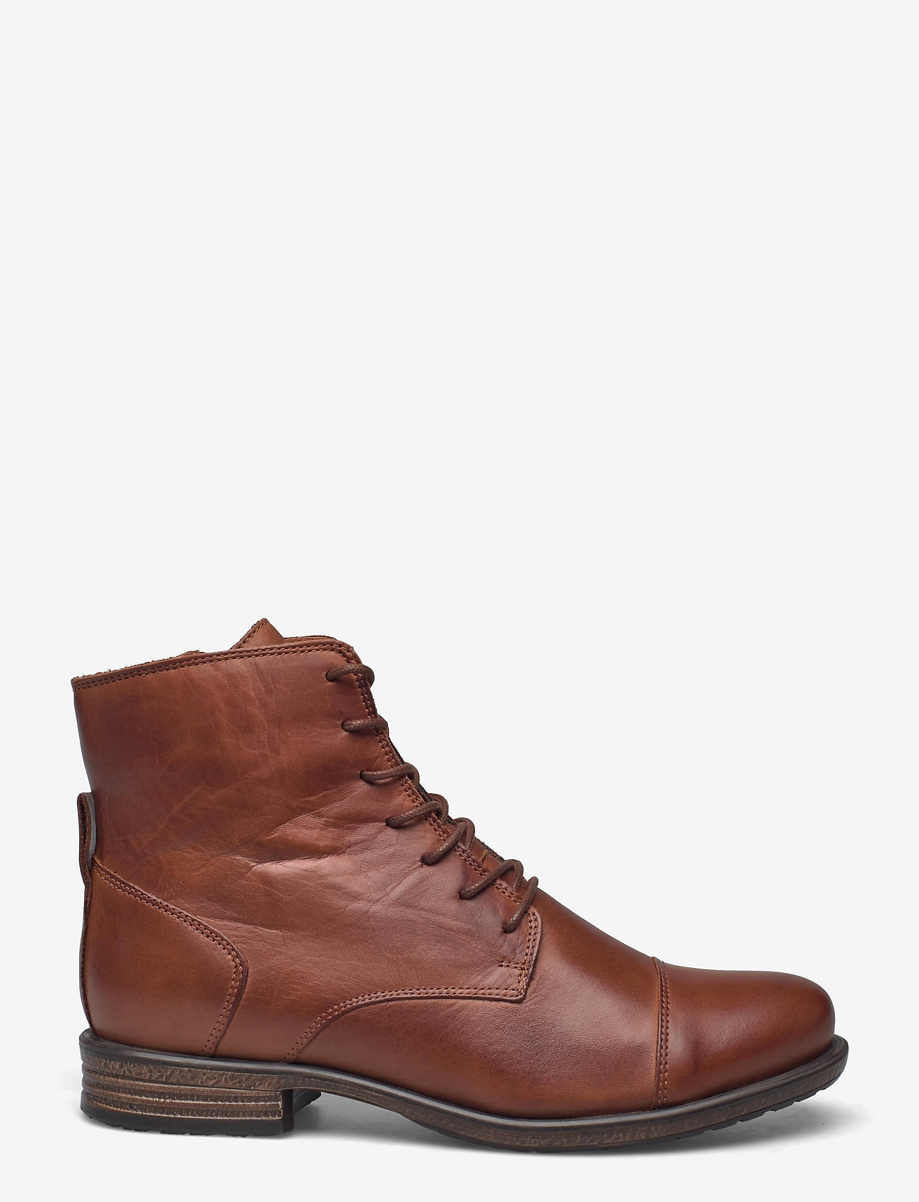 Bianco - BIADANELLE Leather Derby Boot - flade ankelstøvler - cognac - 1