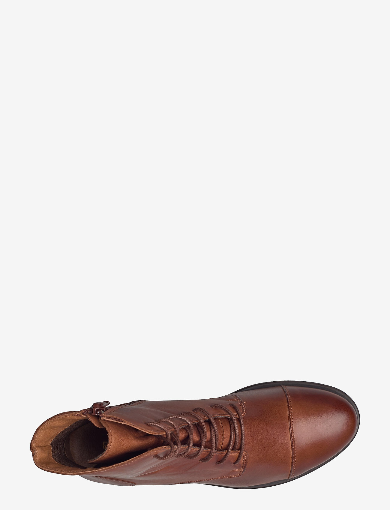Bianco - BIADANELLE Leather Derby Boot - flade ankelstøvler - cognac - 3