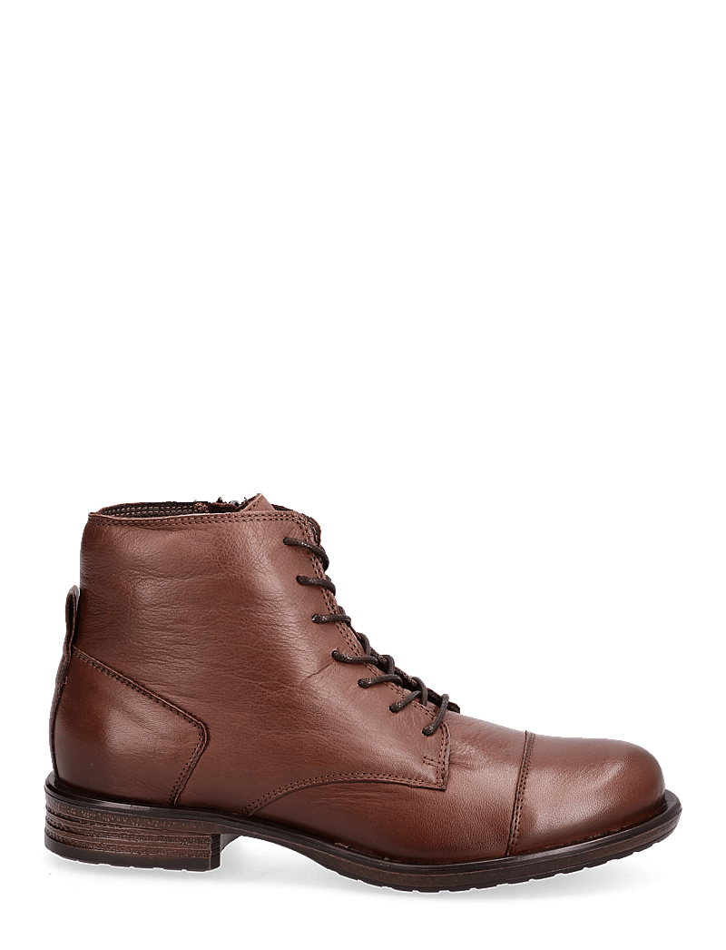 Bianco - BIADANELLE Leather Derby Boot - flade ankelstøvler - dark brown - 1