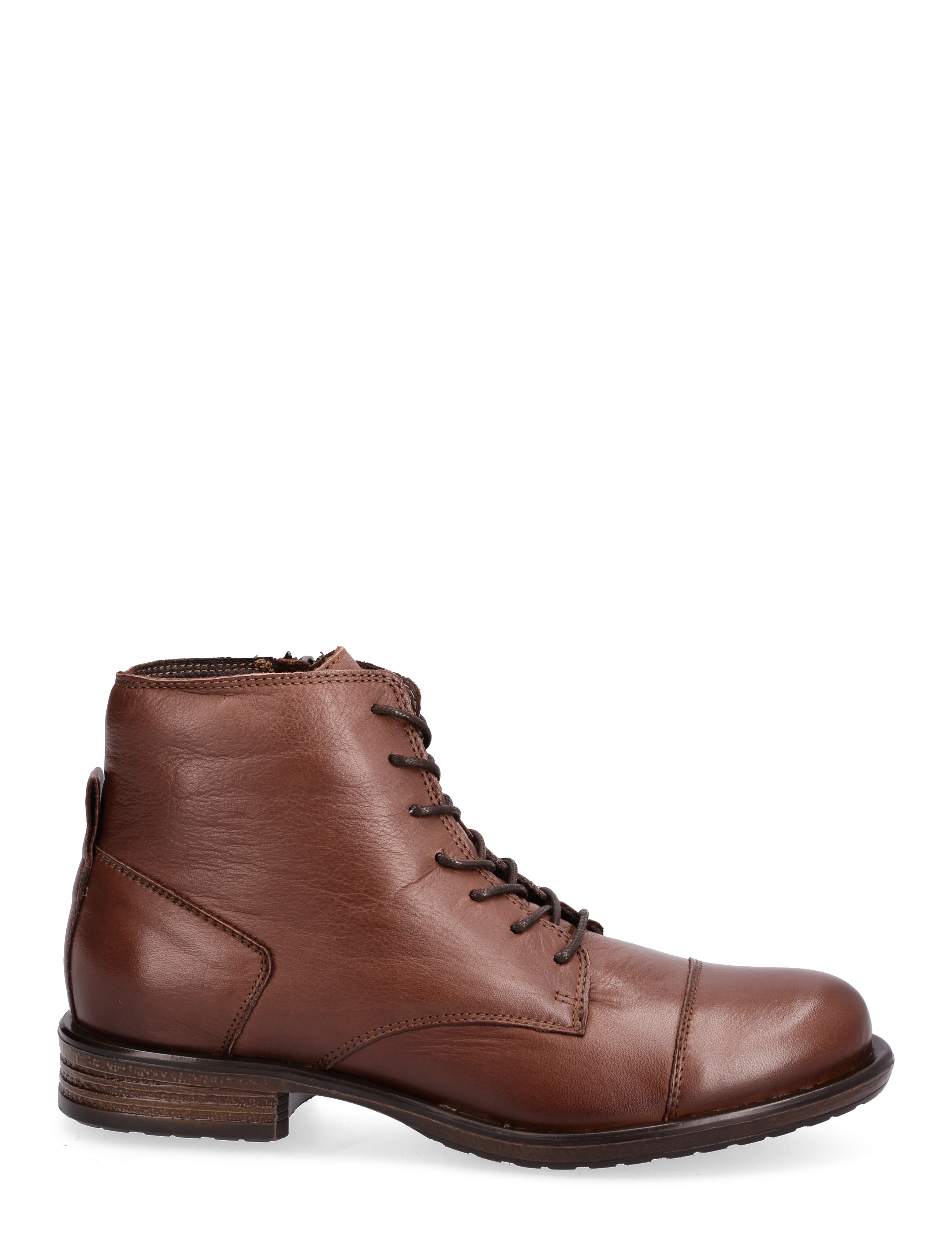 Bianco - BIADANELLE Leather Derby Boot - flache stiefeletten - dark brown - 1
