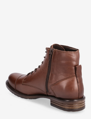 Bianco - BIADANELLE Leather Derby Boot - flate ankelstøvletter - dark brown - 2