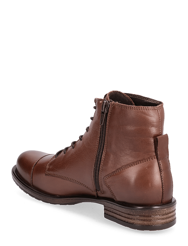 Bianco - BIADANELLE Leather Derby Boot - flade ankelstøvler - dark brown - 2