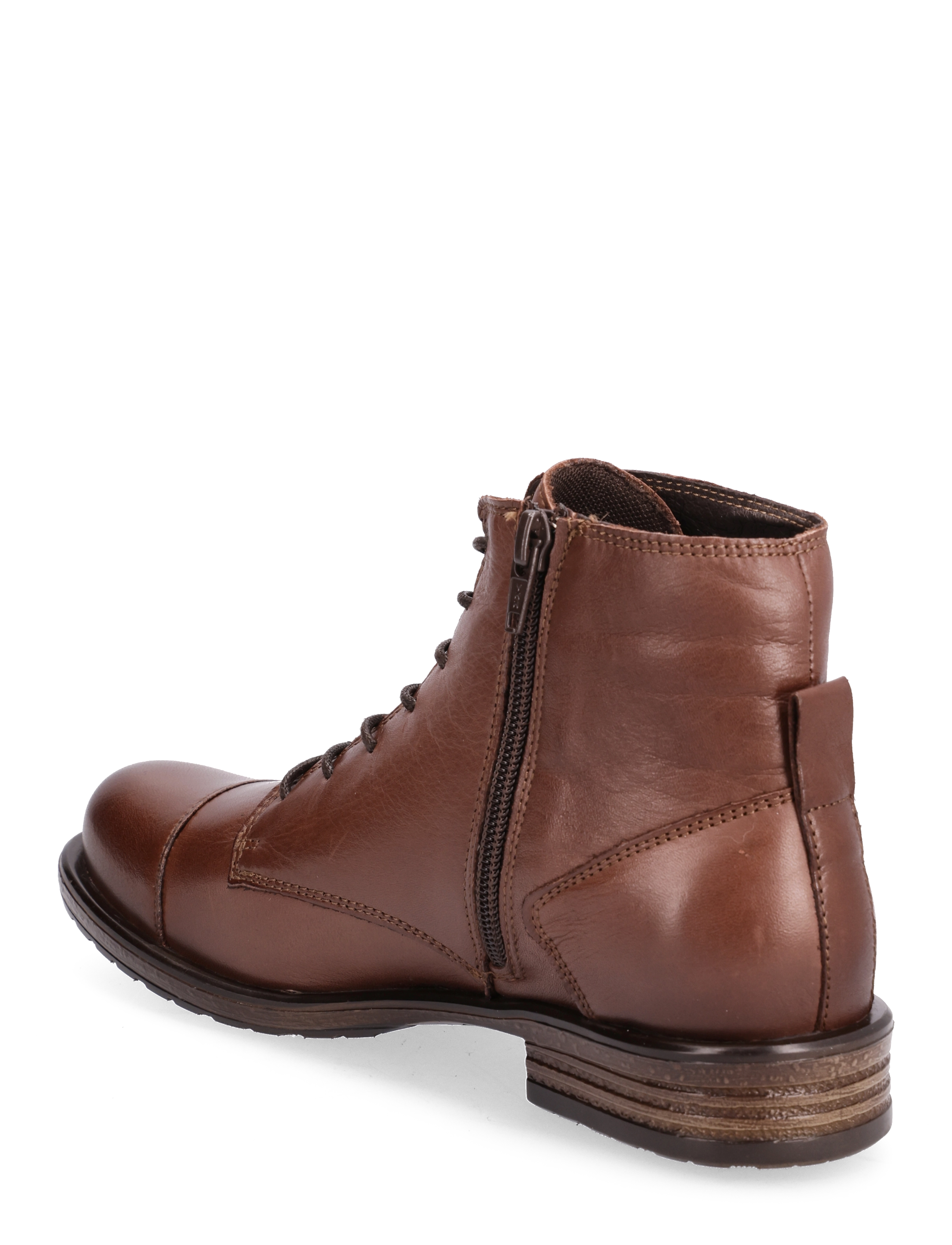 Bianco - BIADANELLE Leather Derby Boot - flache stiefeletten - dark brown - 2